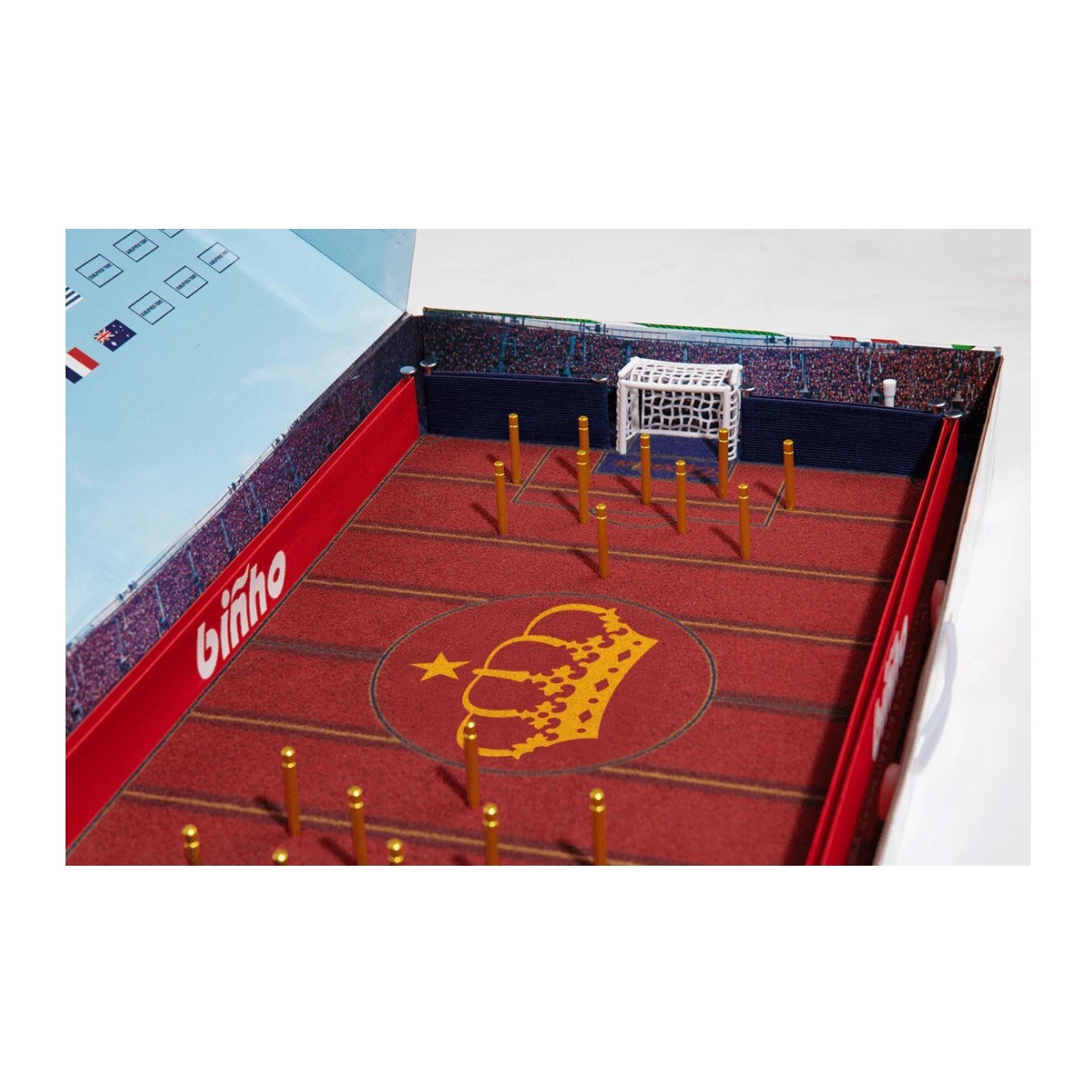 Binho Board Classic Spain Edition 2 Player Tabletop Pinball Soccer Game