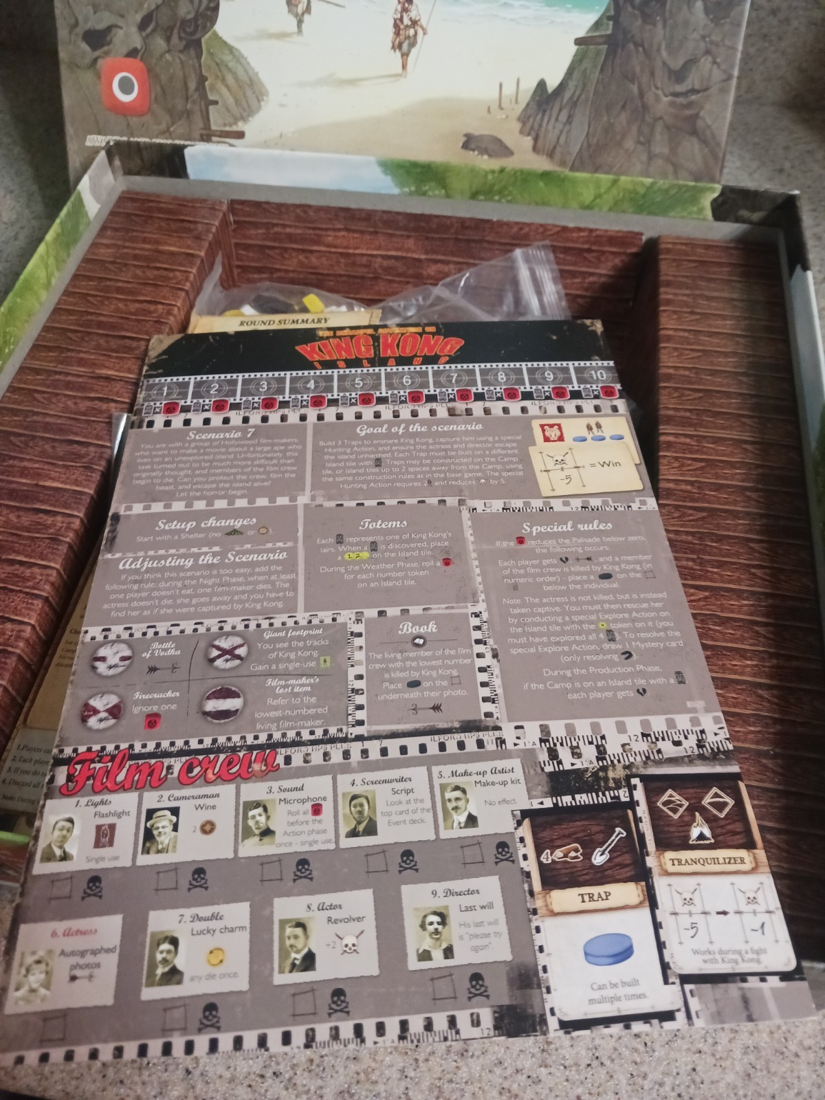 Robinson Crusoe Adventures on the Cursed Island Board Game COMPLETE PLAYED ONCE