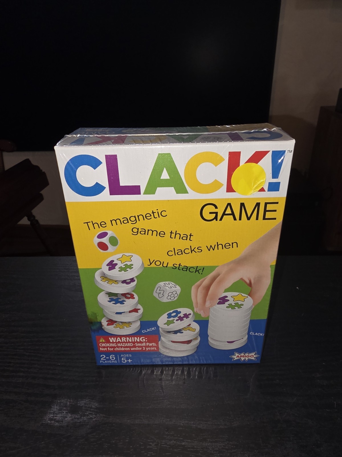 Clack! Magnet Game – Magnetic Stacking Game For Kids and Families Ages 5+ Amigo