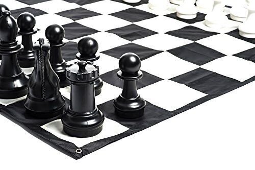 Giant Nylon Chess/Checkers Board with 13″ Squares – Outdoor Chess/Checker board