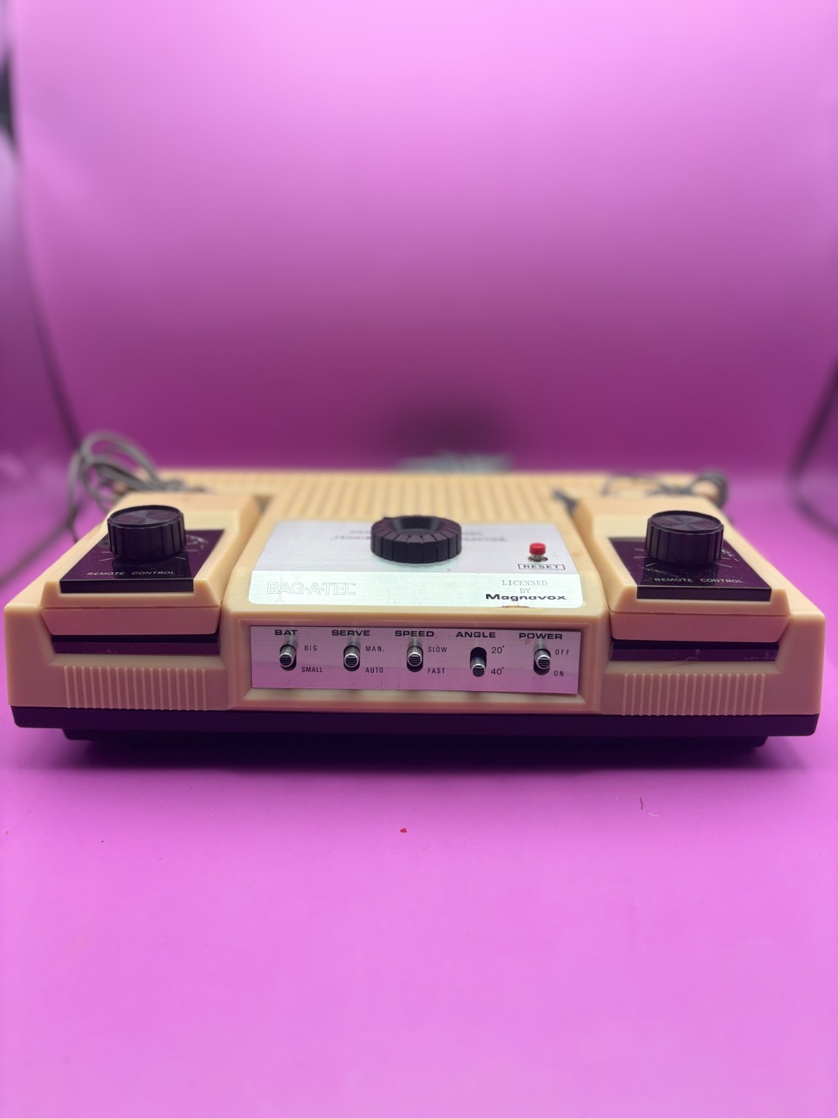 Vintage Bag-A-Tel EP800 4 Electronic TV Sport Games Pong Console + Box Manuals