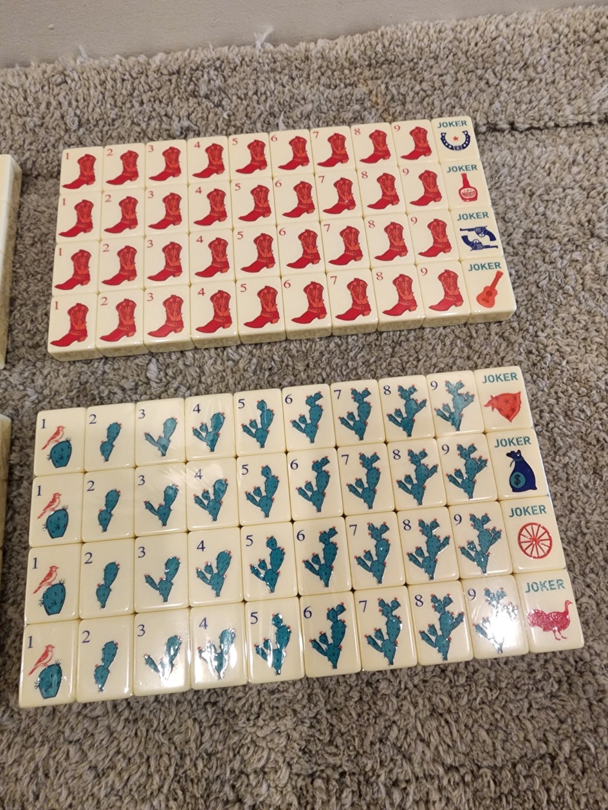 Texas American Mahjong Set Western Mahjong Tiles~160 Tiles