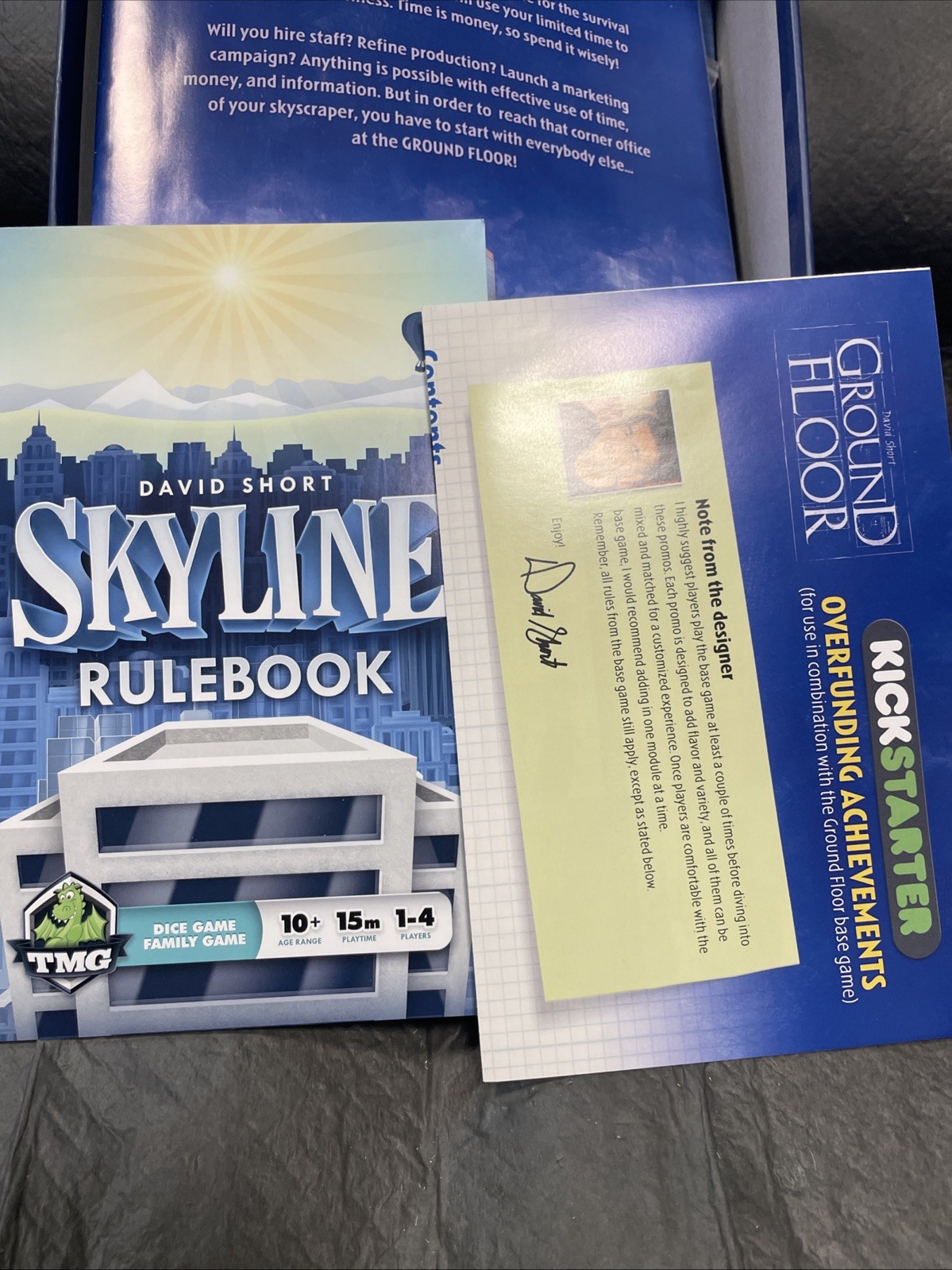 GROUND FLOOR (Tasty Minstrel Games) PLUS Skyline EXPANSION 2012 MINT