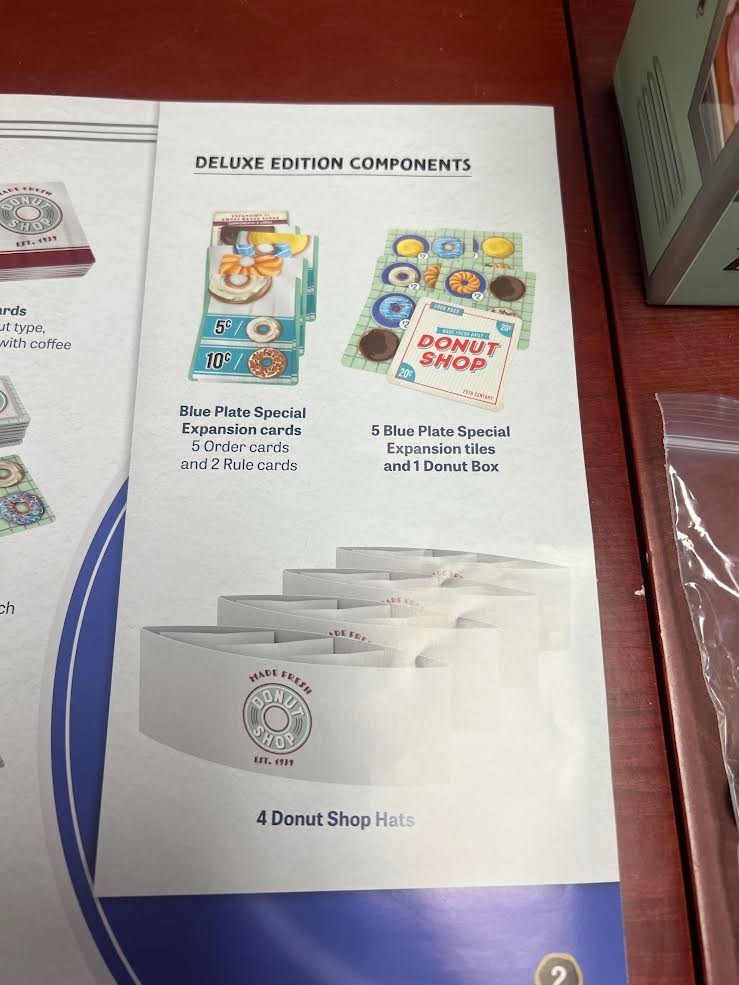 Donut Shop Deluxe Edition Tile Placement Board Game 25th Century Games