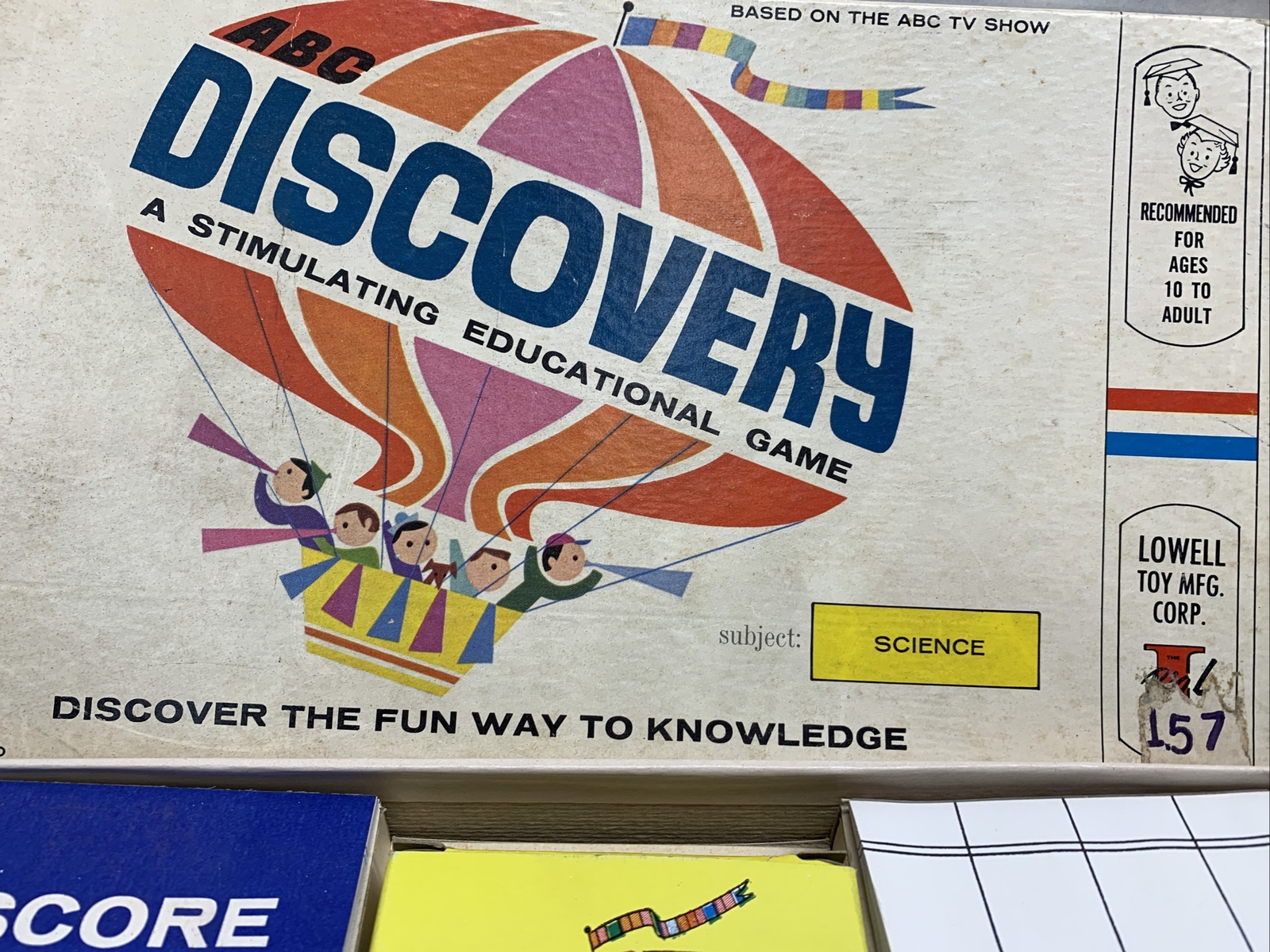 Vintage 1960’s LOWELL TOY MFG. Discovery #200 Learning Game SCIENCE Rare