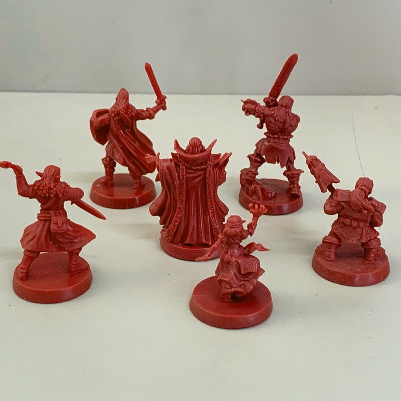 6pcs Mentor Dwarf Knight Rogue Hero Warriors Heroquest Board Game Minis Toy
