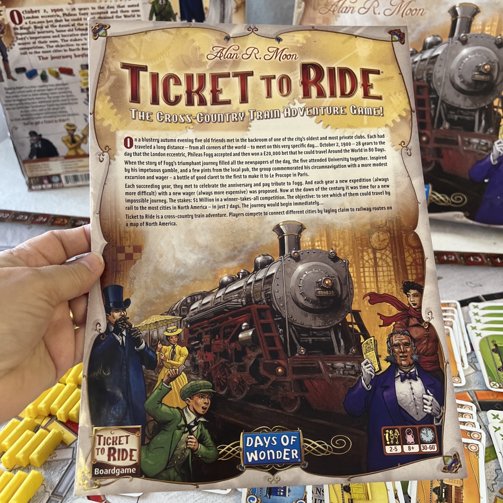 Days of Wonder Dow Ticket to Ride Complete All Pieces Included