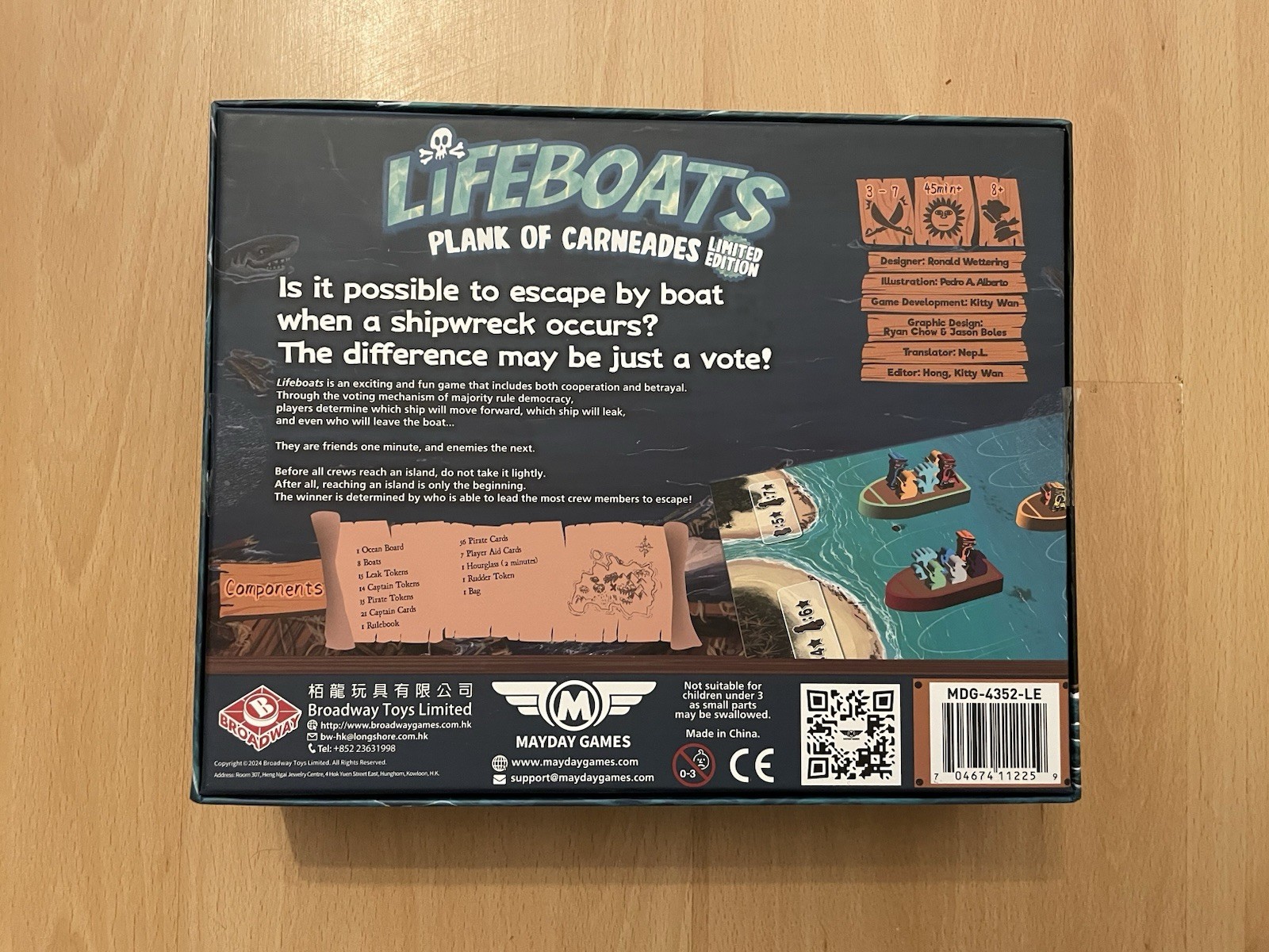 Lifeboats: Plank of Carneades Limited Edition Kickstarter (Mayday Games, 2024)