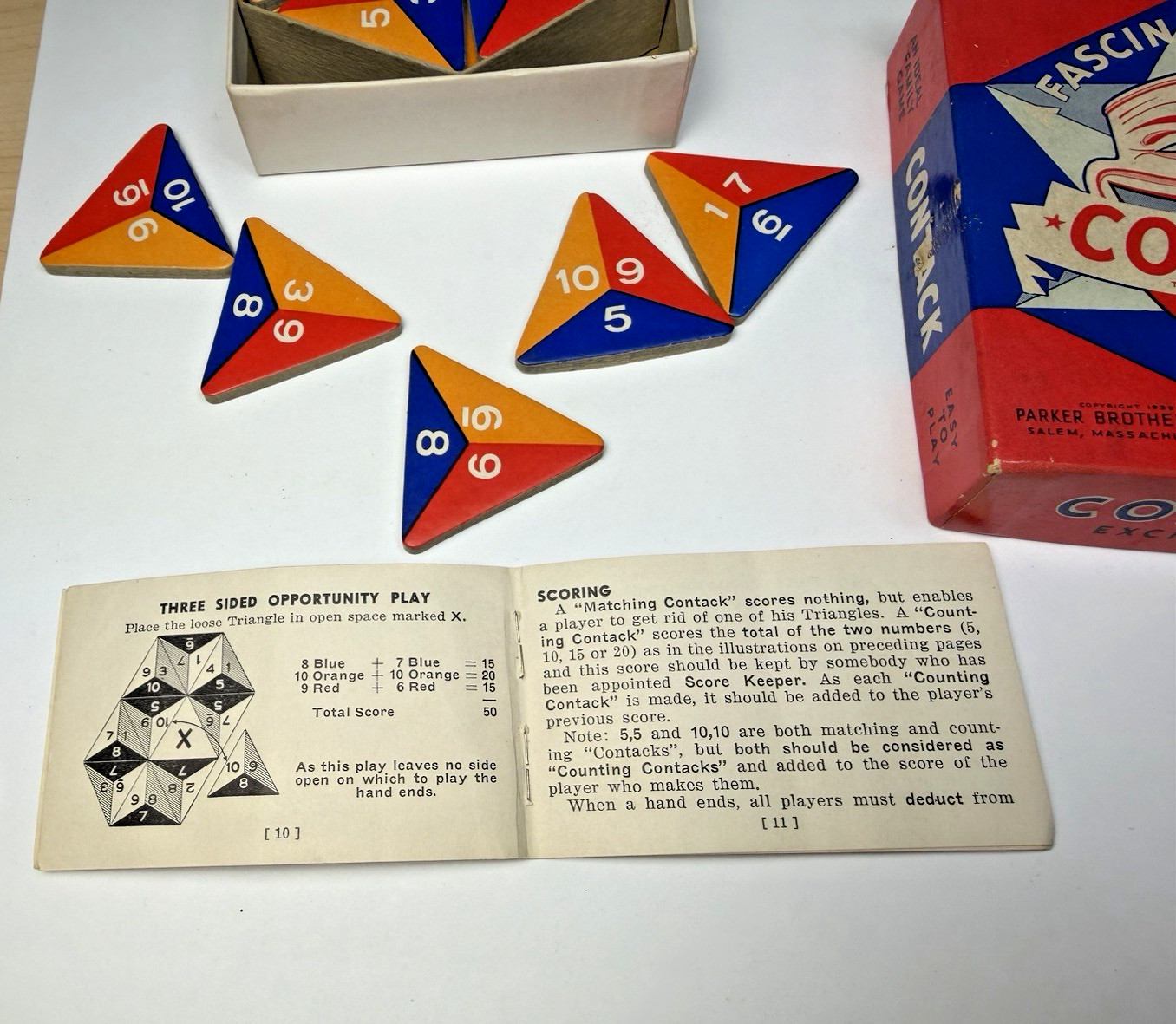 Vintage Parker Brothers Contack game Complete with box and instructions