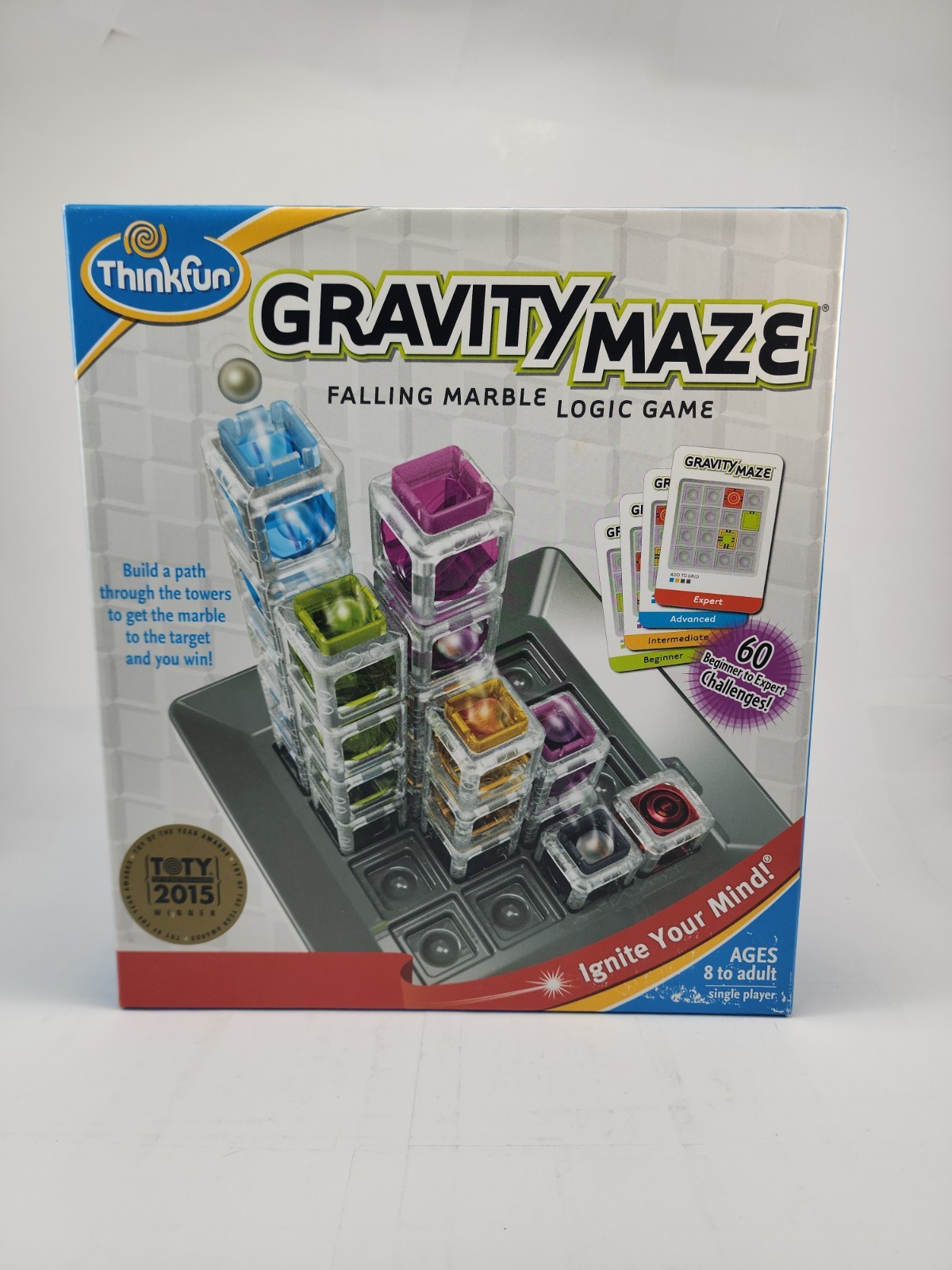 Think Fun – Gravity Maze Falling Marble Logic Game Ages 8+ New