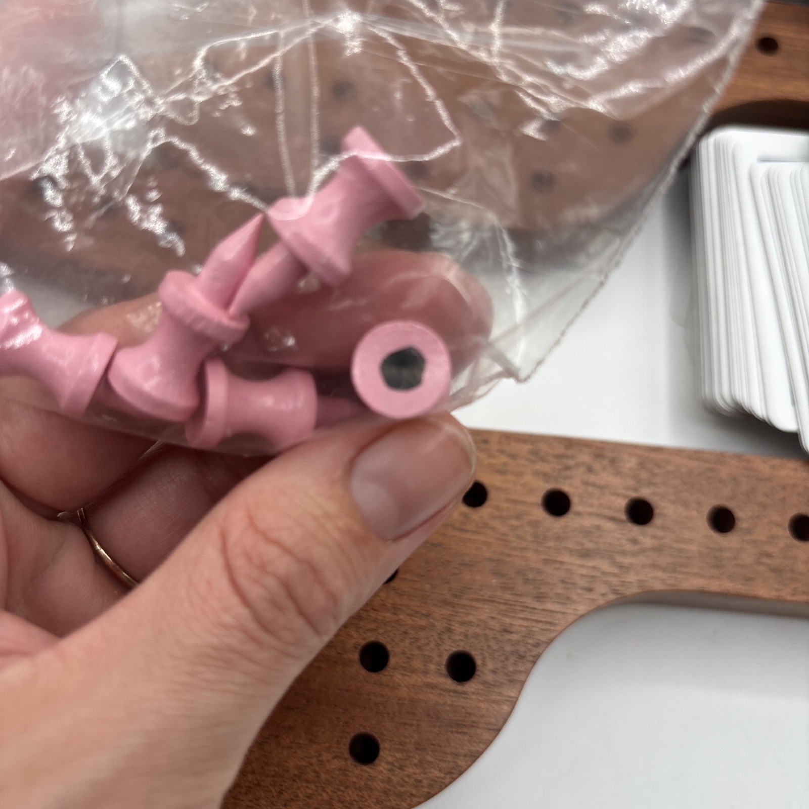 Pegs and Jokers 8 Player board game. Made In The USA, BY Don Strenz Woodworking