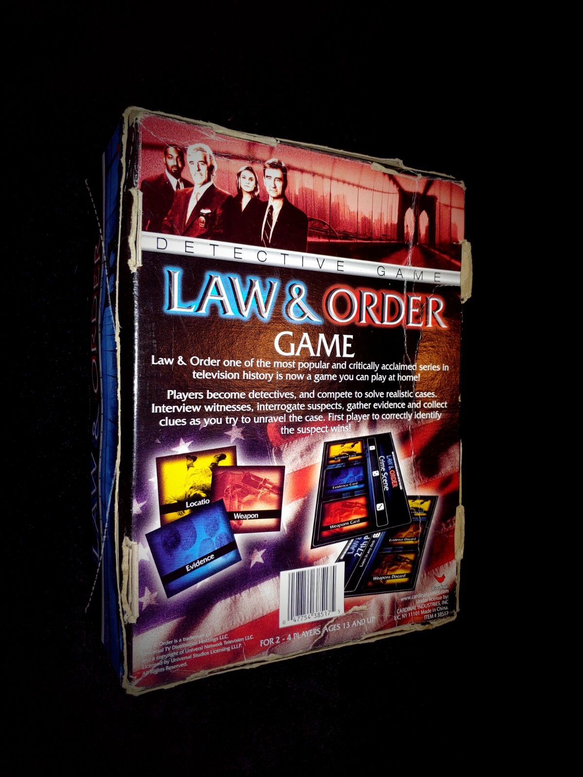 RARE! VINTAGE Law & Order Detective Board Game 4 Player Game New in Open Box HTF