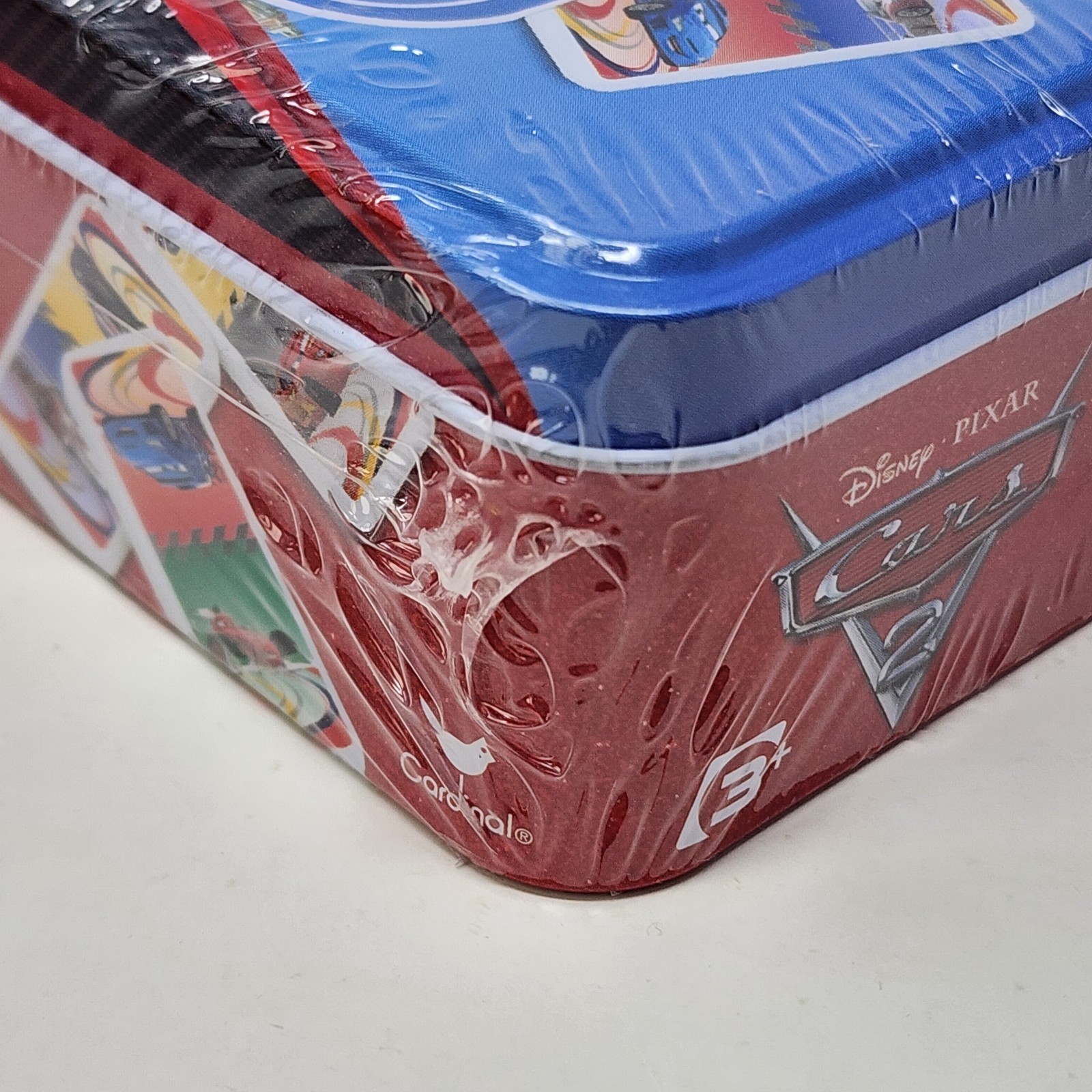 Disney Pixar Cars 2 Dominoes Cardinal 28 Plastic Dominoes Factory Sealed Tin