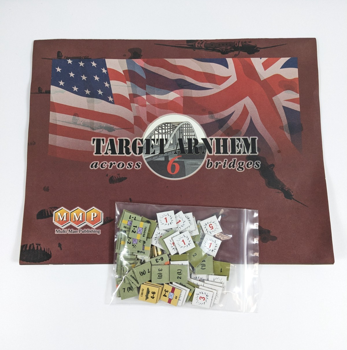 TARGET ARNHEM Across 6 Bridges War Game Used COMPLETE MMP Origins Promo 2005
