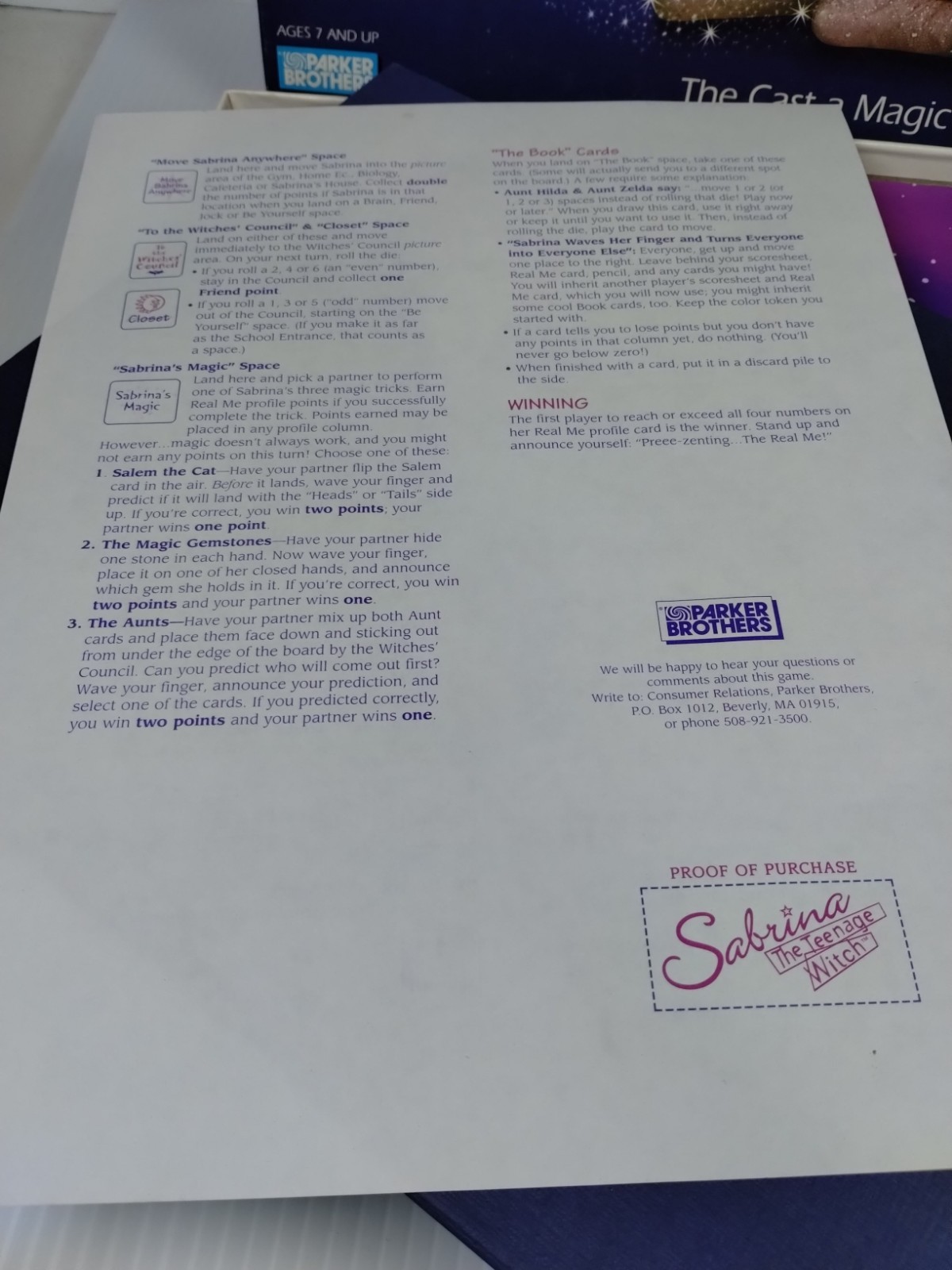 Vintage 1997 Sabrina The Teenage Witch, Parker Brothers