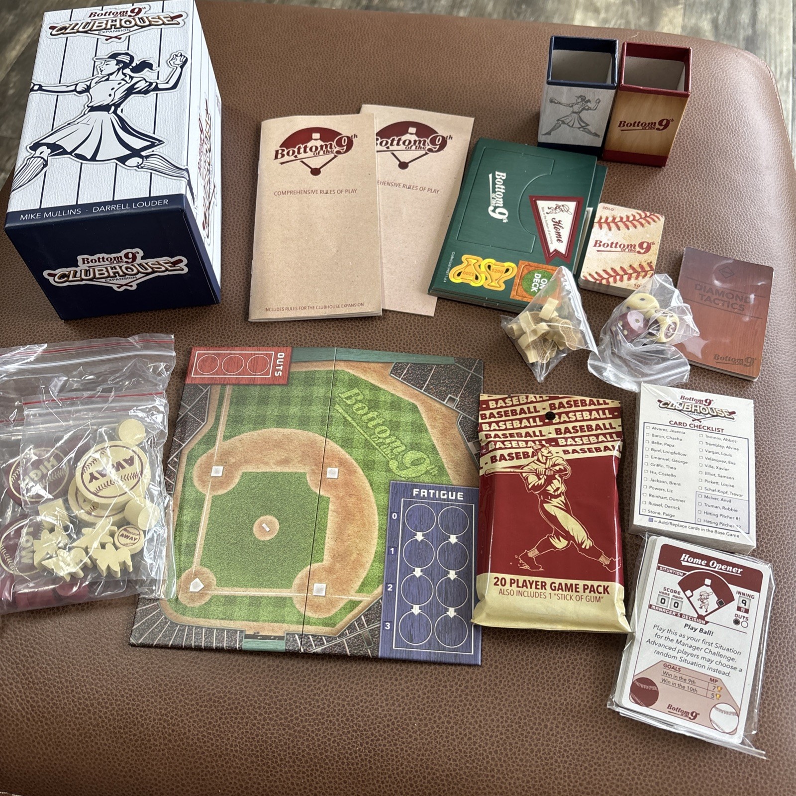 Bottom of the 9th Big Box Board Game Clubhouse Expansion, Hitters, Pitchers, Etc
