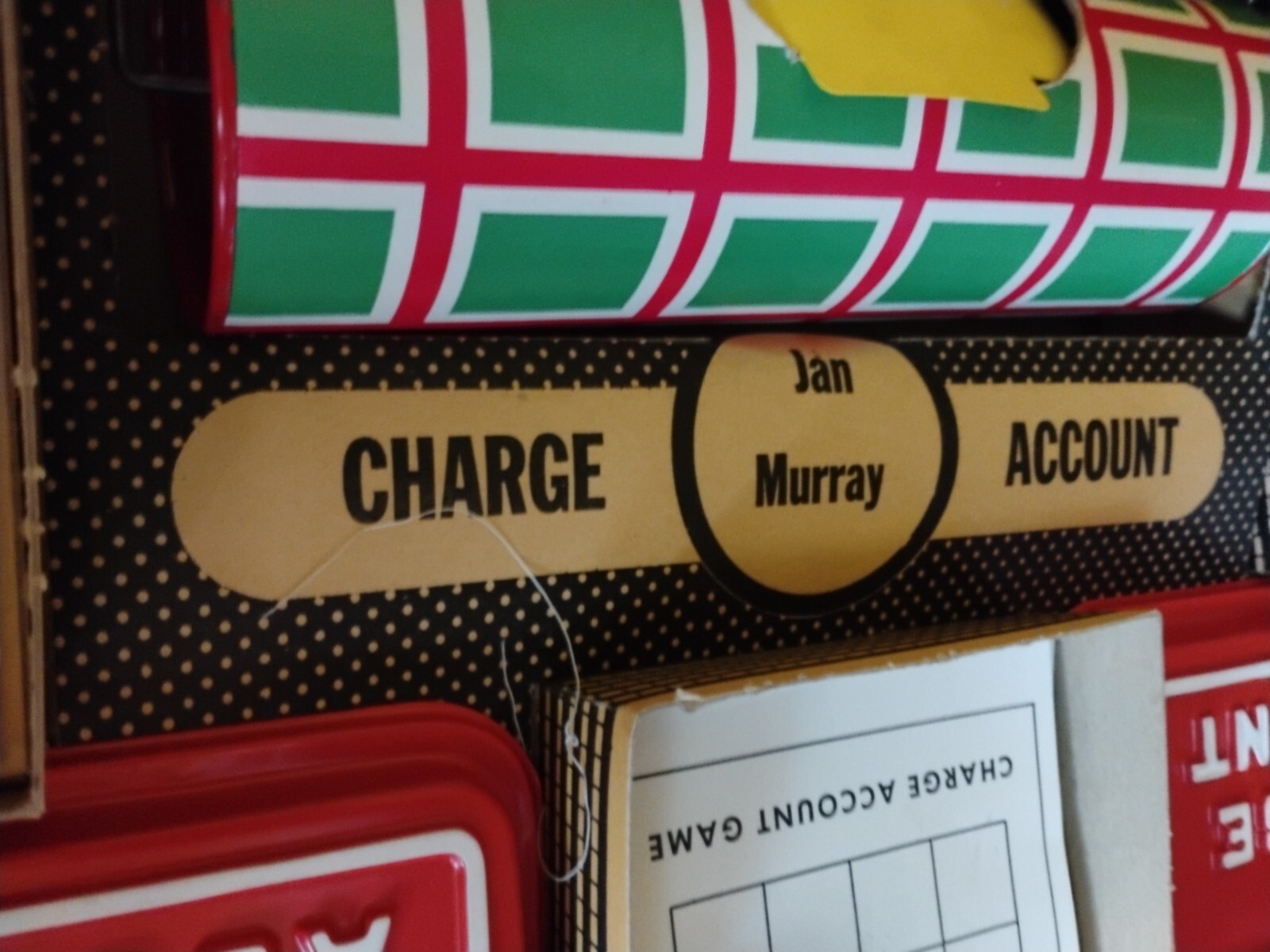1961 Jan Murray Charge Account NBC TV Word Game Vintage Lowell Toy