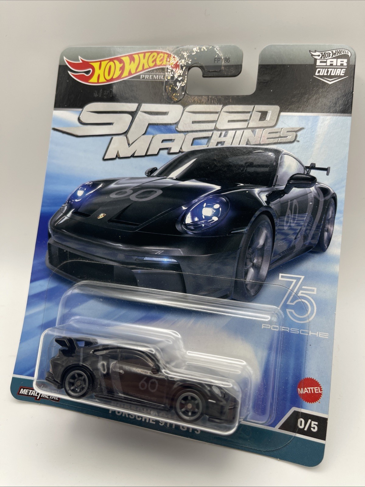 Hot Wheels Car Culture Speed Machines Chase Porsche 911 164 Car Black H G2U