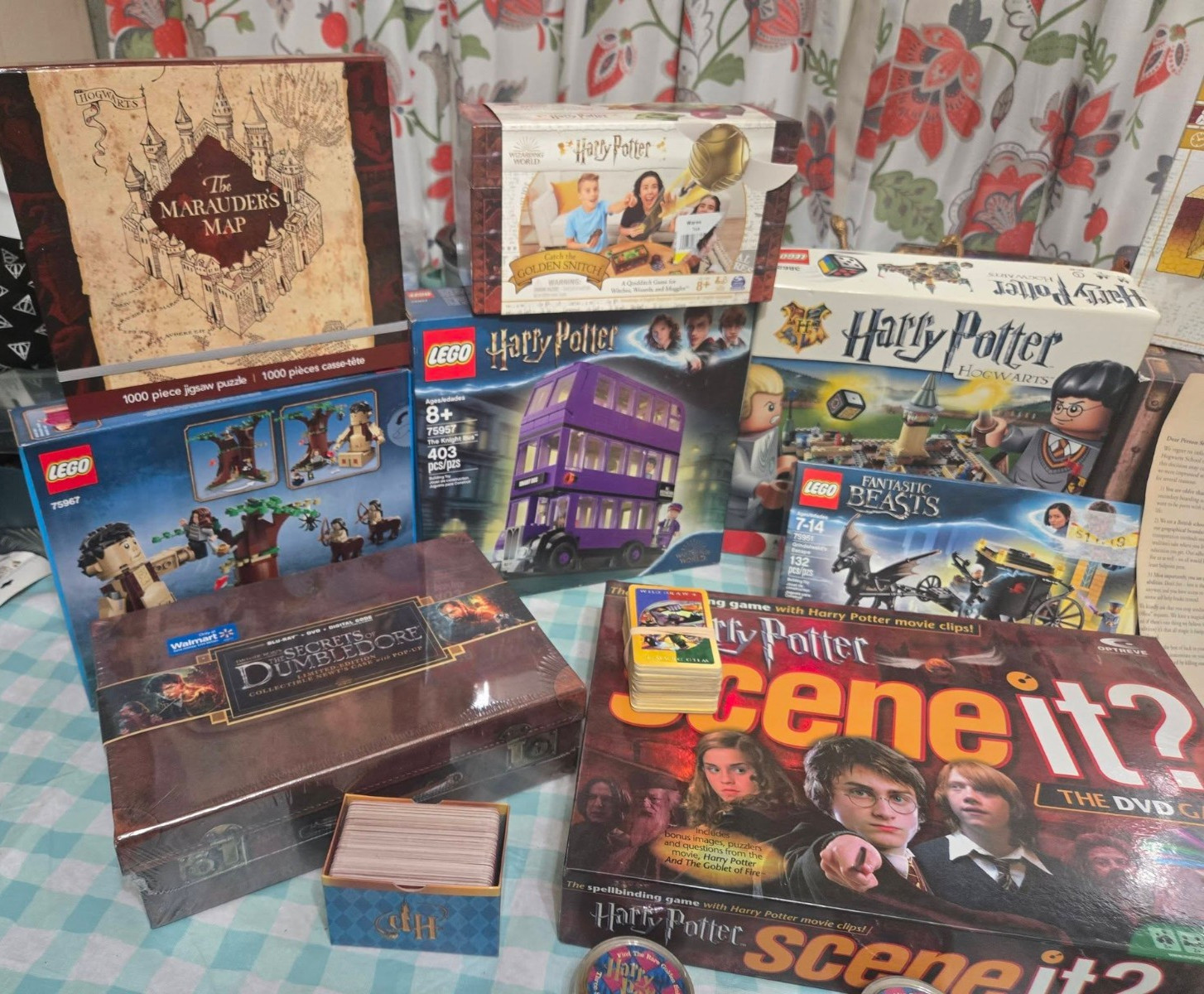 Harry potter board games and parts lot Used with 6 Unopened