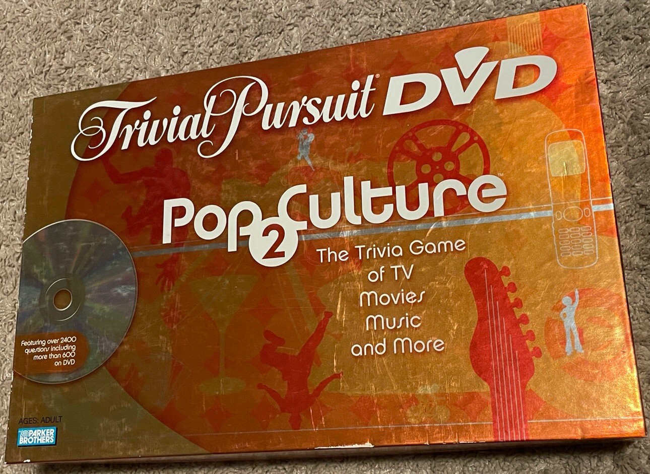 Trivial Pursuit DVD Pop Culture 2 Parker Brothers Board Game COMPLETE SET