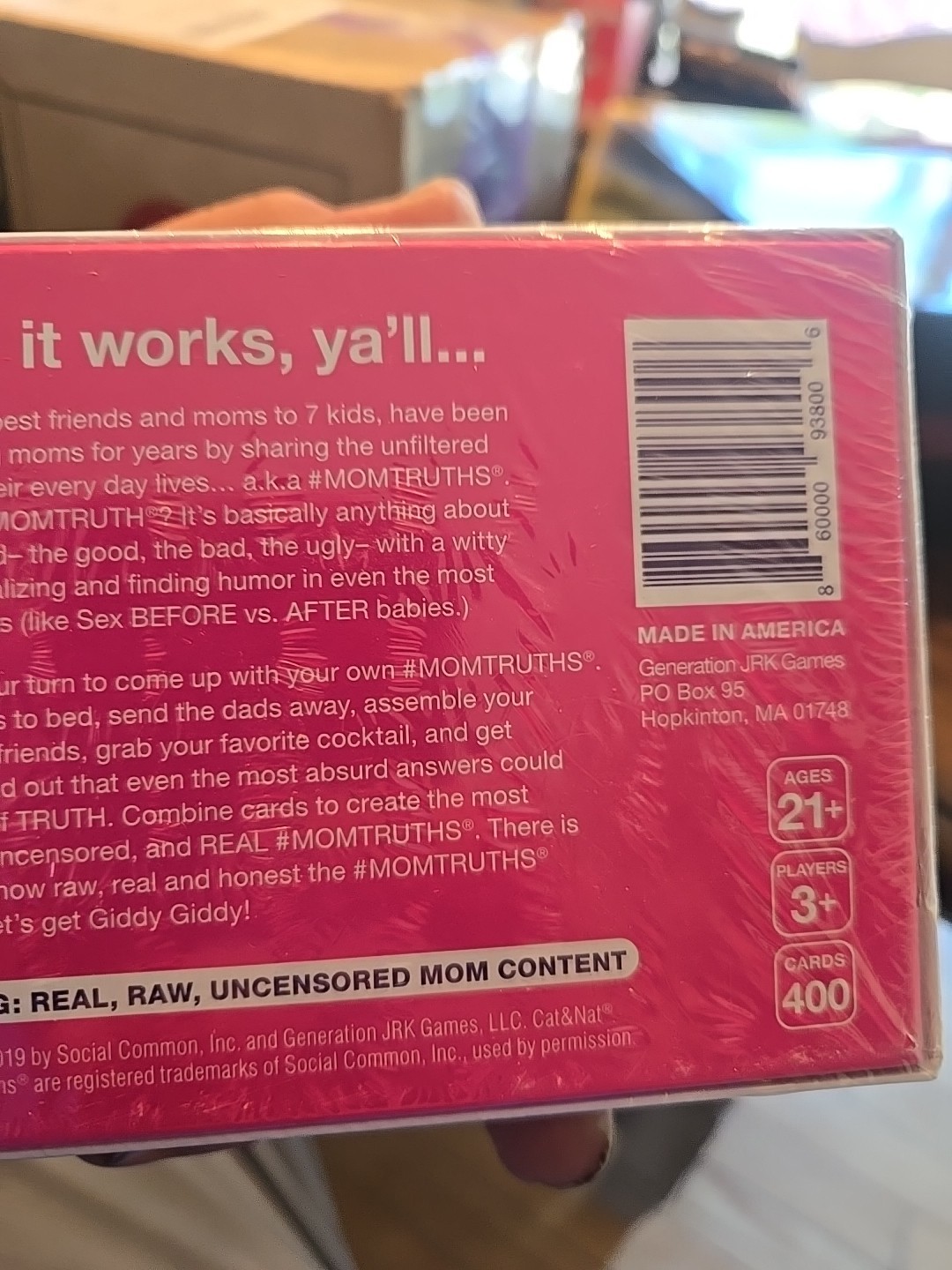 Mom Truths Party Game – The Only Raw and Uncensored Party Card Game New Sealed