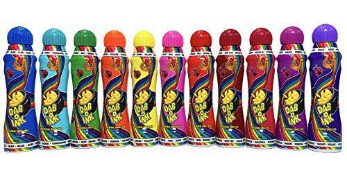 DAB-O-INK 4oz Bingo Daubers – Mixed Colors – 12ct