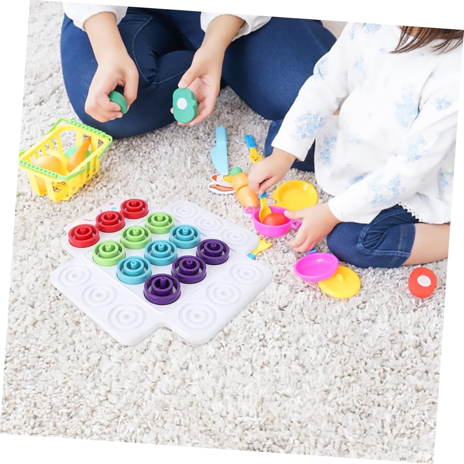 Color Matching Strategy Board Game – Plastic Puzzle Game for Kids & Family