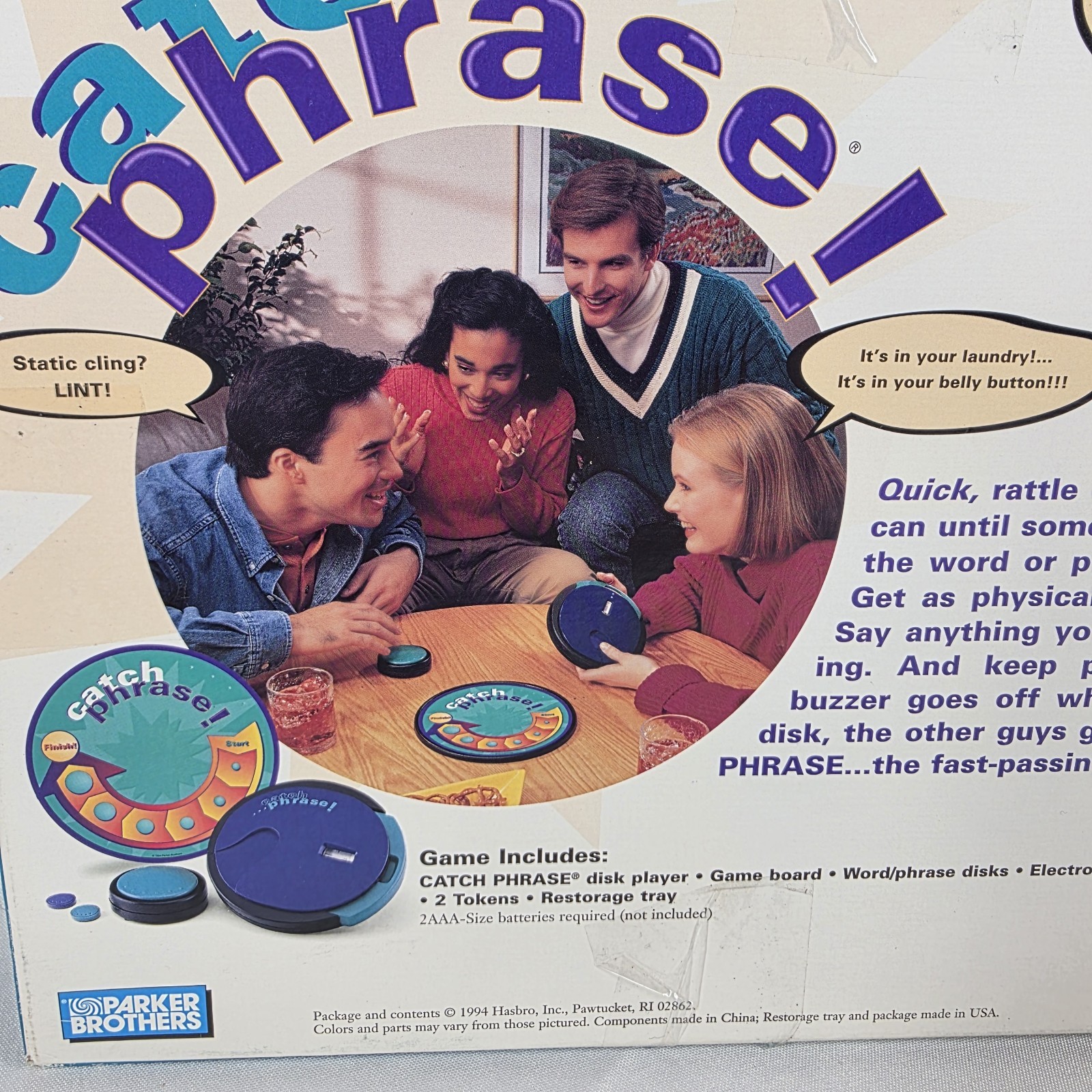 Catch Phrase 1994 Parker Brothers Game 100% COMPLETE And Tested Hasbro