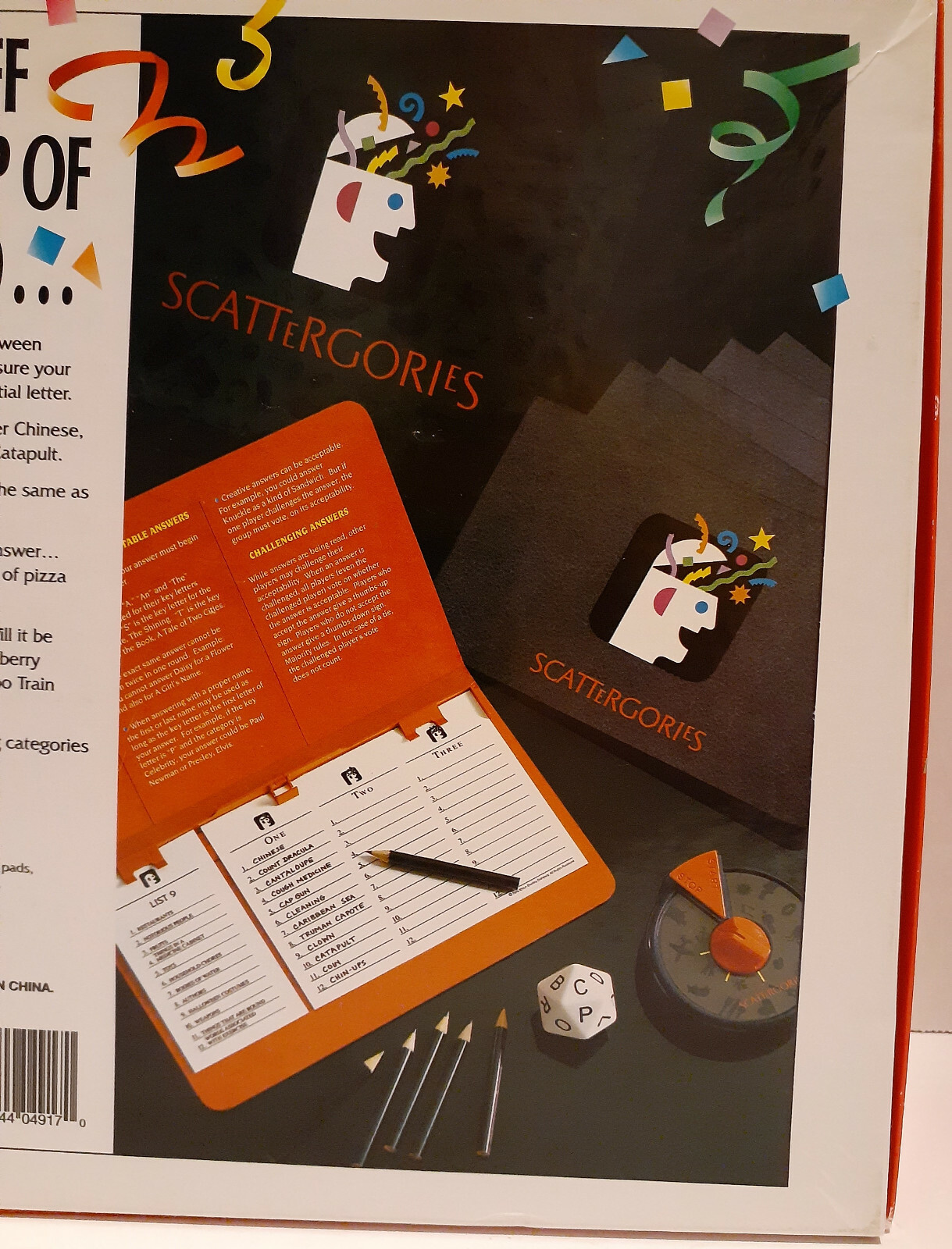 The Game Of Scattergories 1999 Edition Hasbro Complete