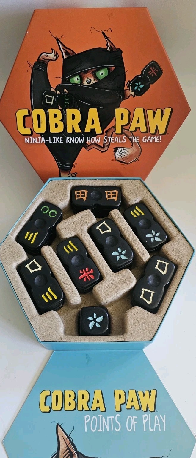 Cobra Paw Game Ninja Tile Stategy Game 100% Complete Great Condition