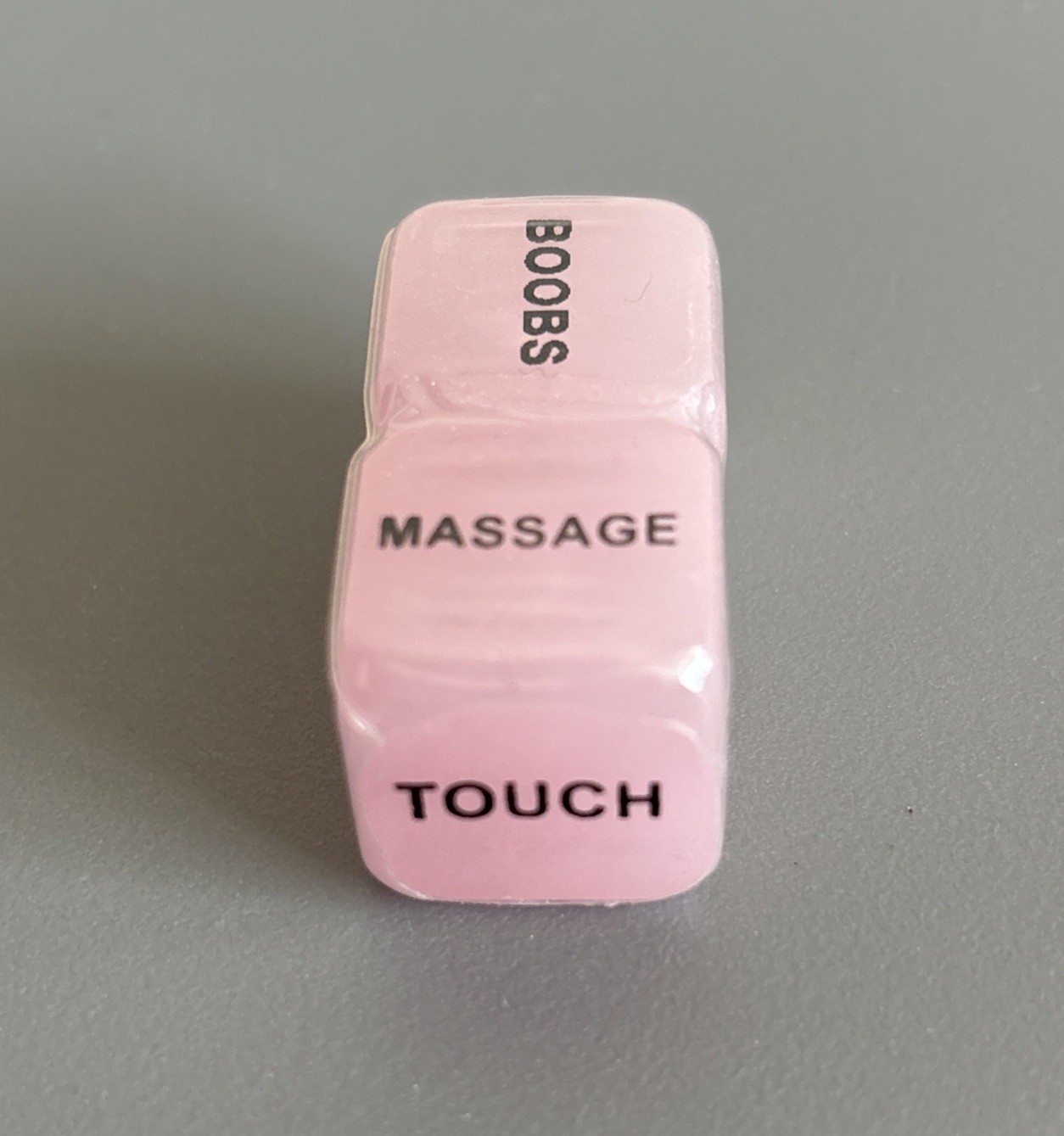 Pink Dice Sex Game for Lovers Vintage New Old Stock Lips Touch Kiss Tickle ?