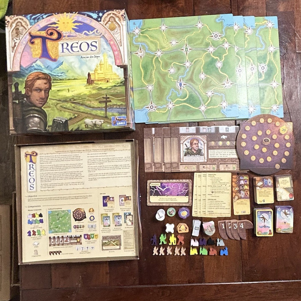 TREOS Board Game 2024 Lookout Games 100% Complete English