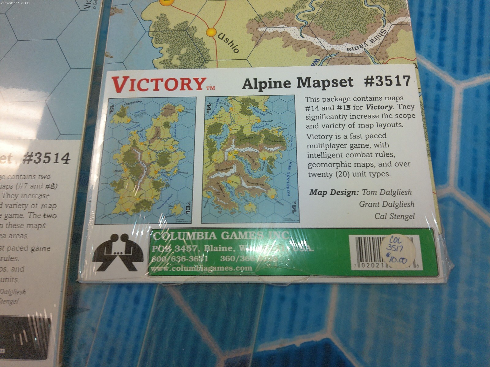 Columbia Games Victory Set of 6 Mapsets In original Shrinkwrapping.