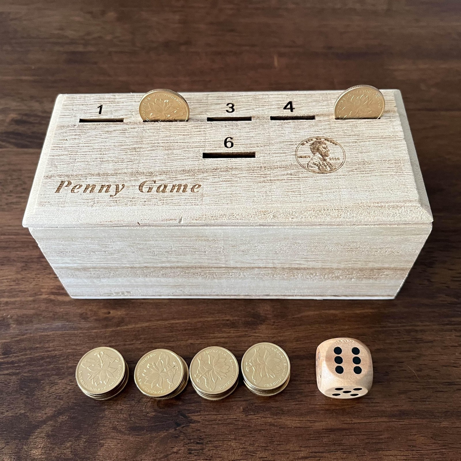 Penny Game – Fun Board Game Works with Coines, Get Rid of Coins to Win, Penny…