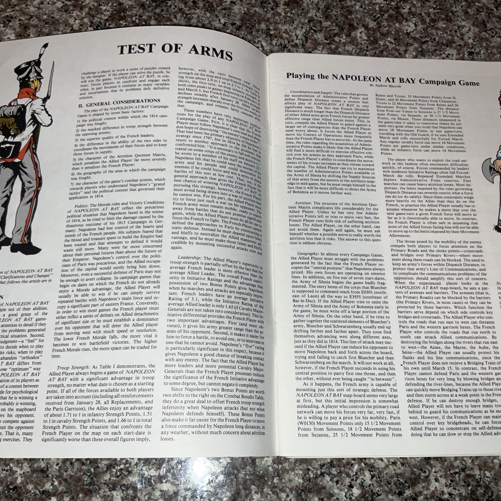 GENERAL MAGAZINE VOL. 21 #2 AVALON HILL NAPOLEON AT BAY 1984