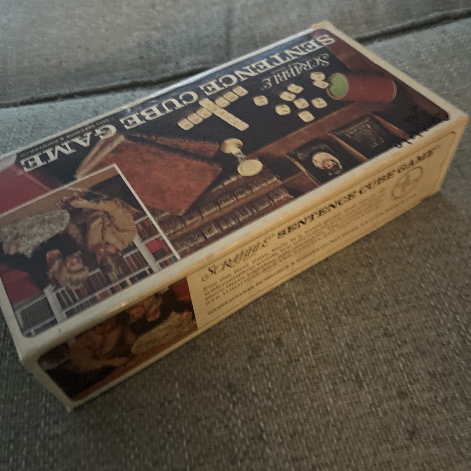 Vintage 1971 Scrabble Sentence Cube Game Complete Selchow & Righter Made in USA