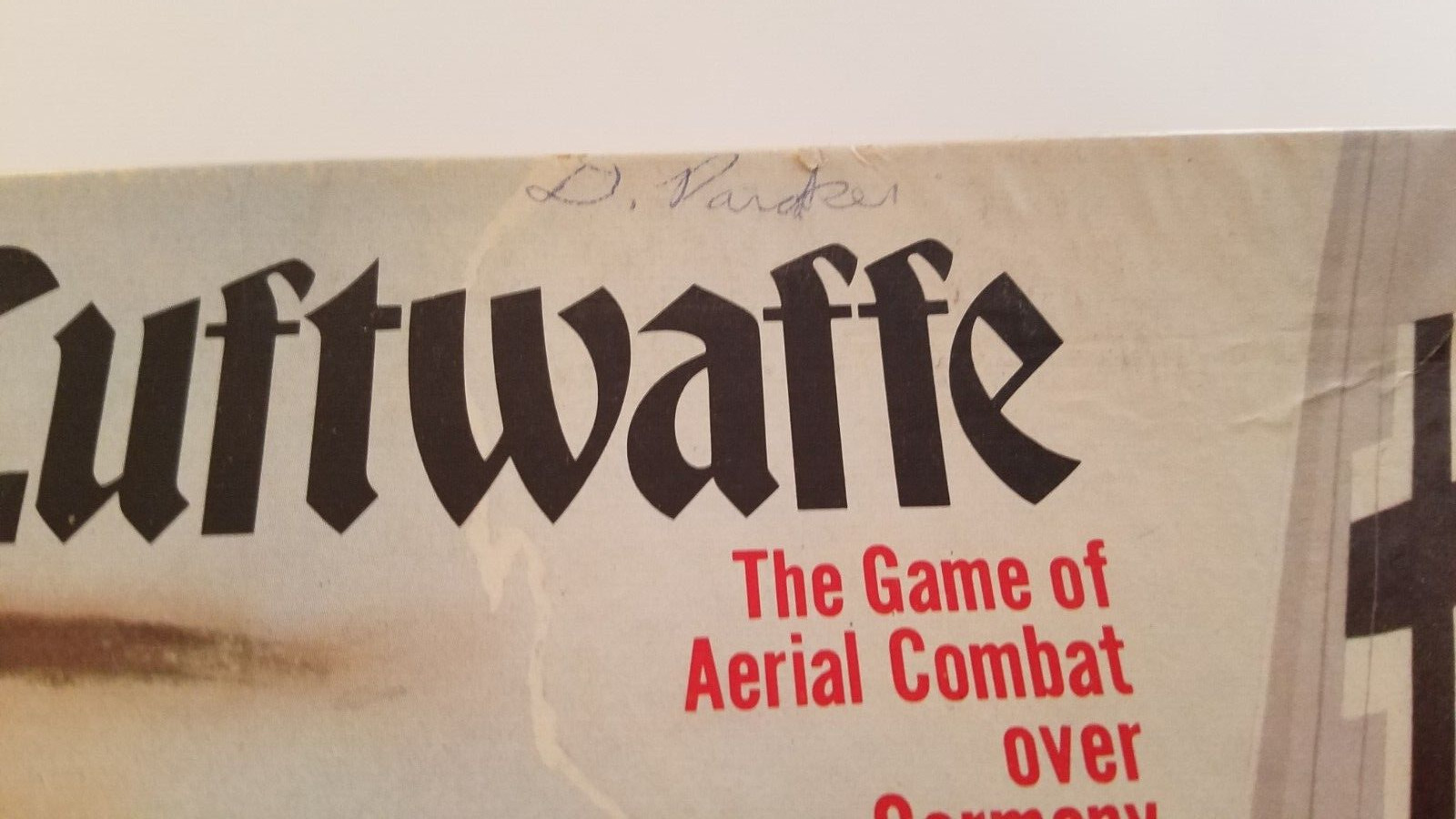 LUFTWAFFE BOARD GAME BY THE AVALON HILL GAME CO. 1971