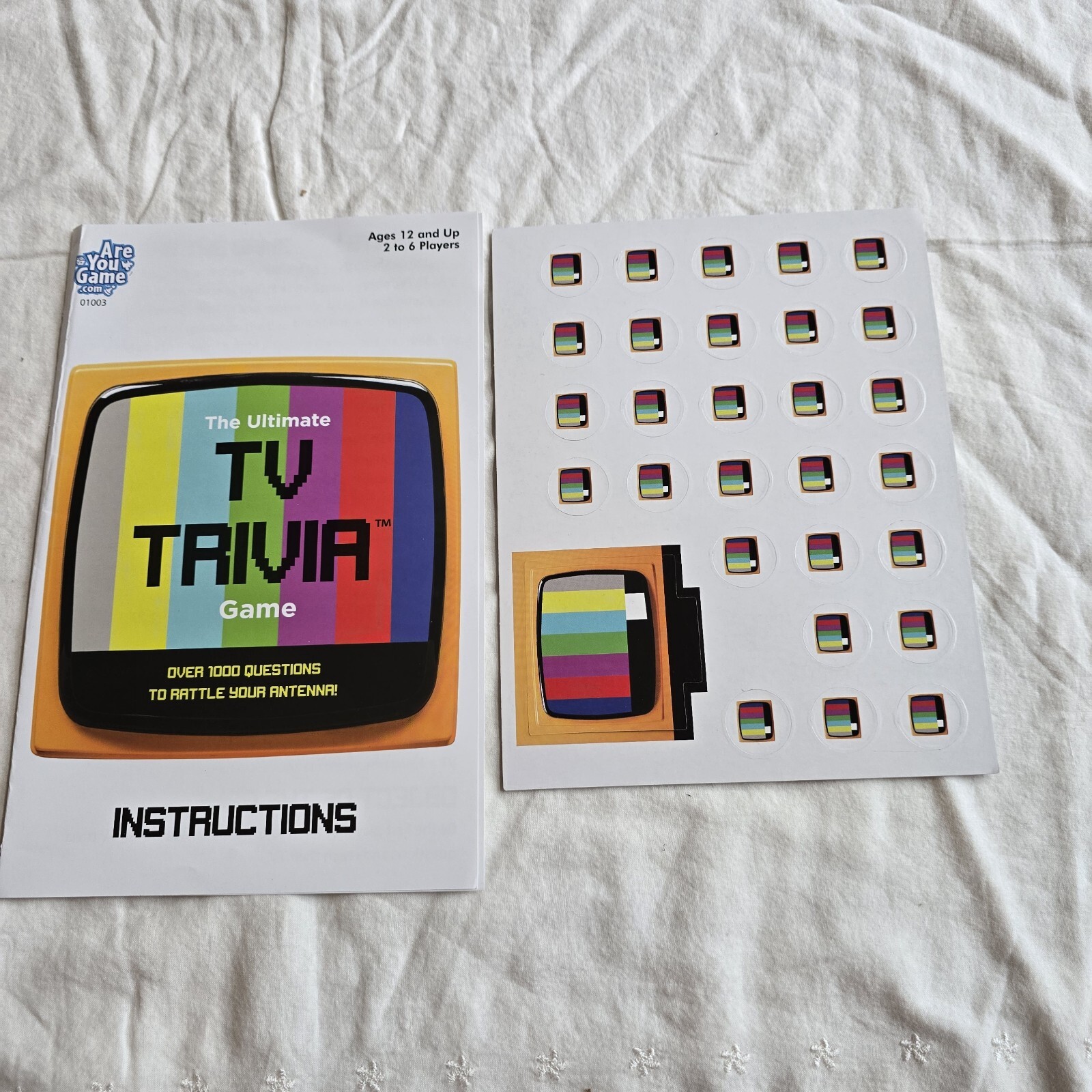 Ultimate TV Trivia Game Ages 12+ | 2-6 Players Few Cards Missing 2 Packs Sealed