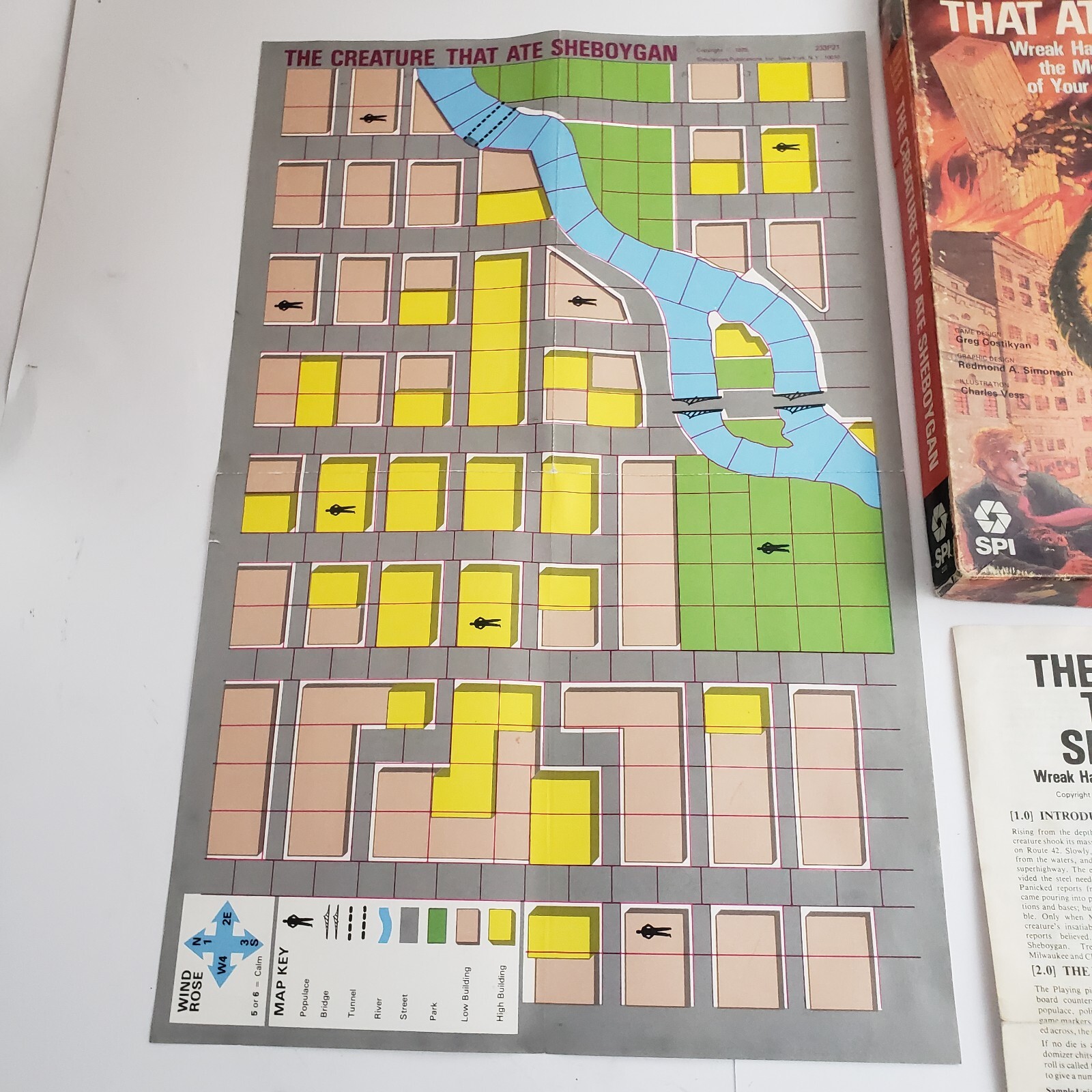 Vintage 1979 The Creature That Ate Sheboygan Fiction Board Game