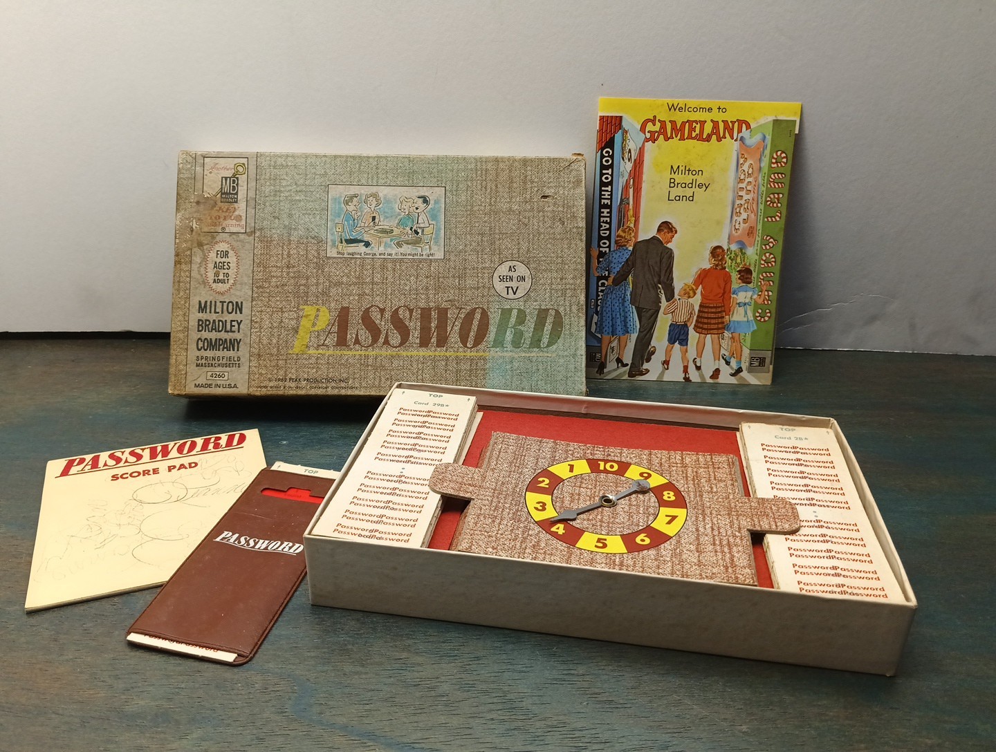 Vintage 1962 Milton Bradley Password Game 4260 – Missing One Answer Sleeve