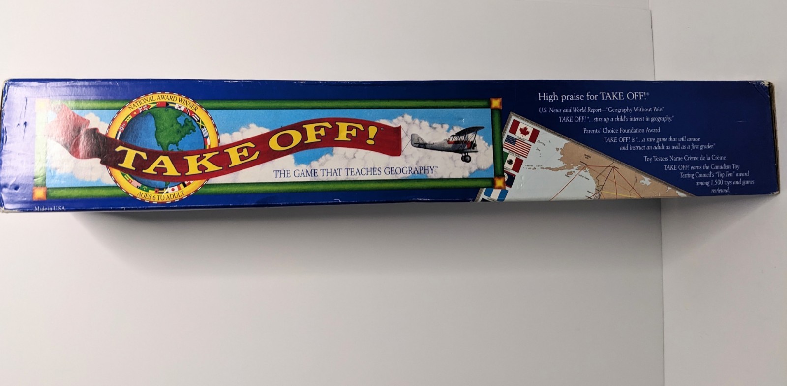 Take Off Kids Board Game Complete 1997 Educational Homeschool World Geography