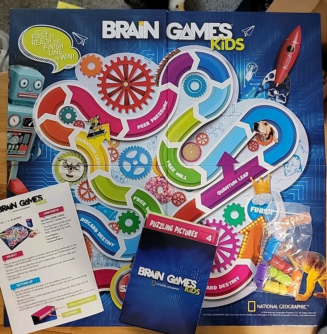 National Geographic Brain Games Kids Edition Buffalo Learning Game Science Age8+