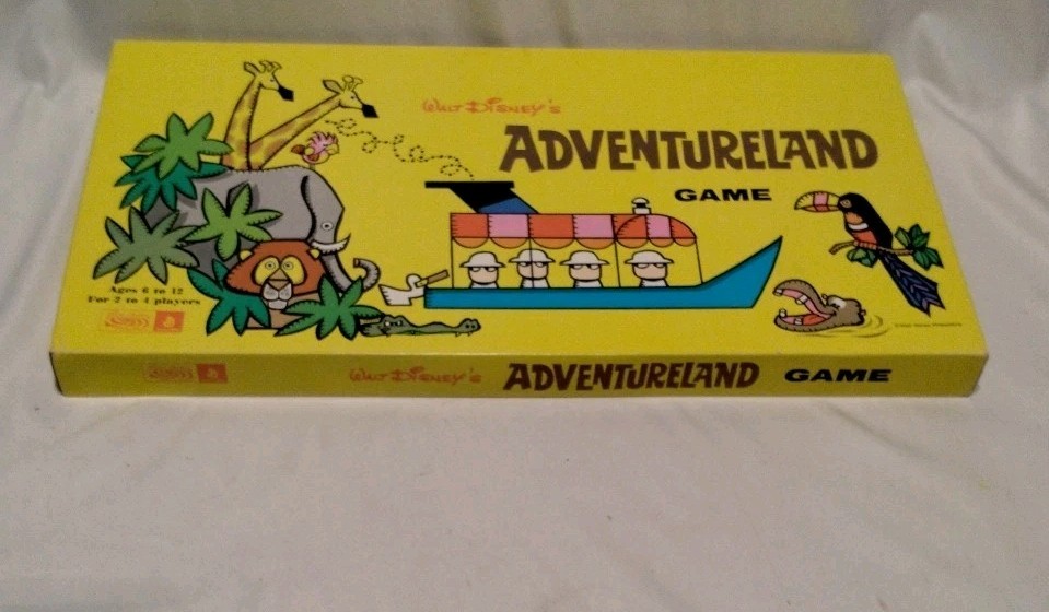 Adventureland Board Game 1950’s Toucan Cruise Disney Parker Brothers Unpunched