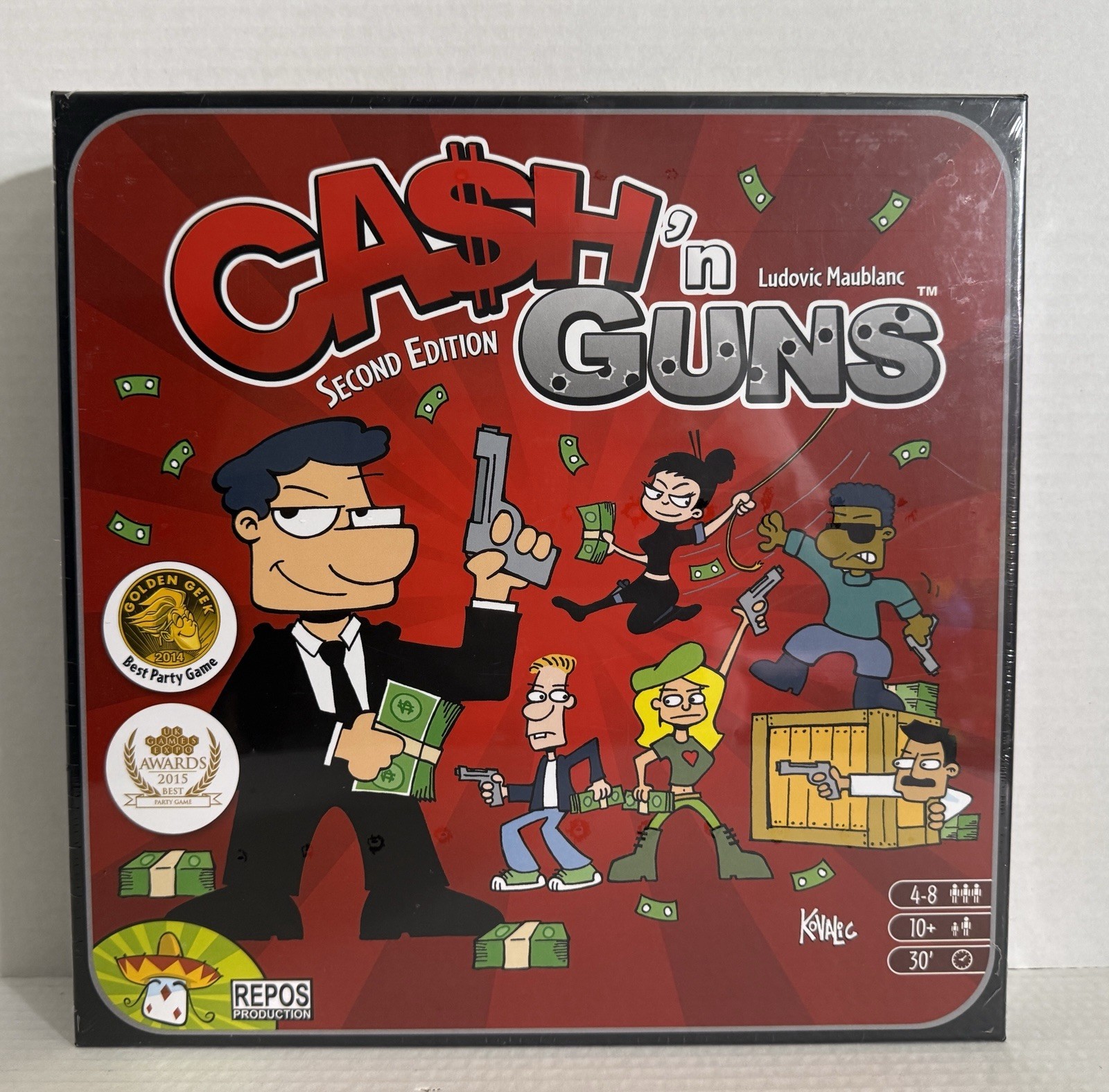 NEW Sealed Cash ‘N Guns Second Edition by Repos Productions Free Shipping