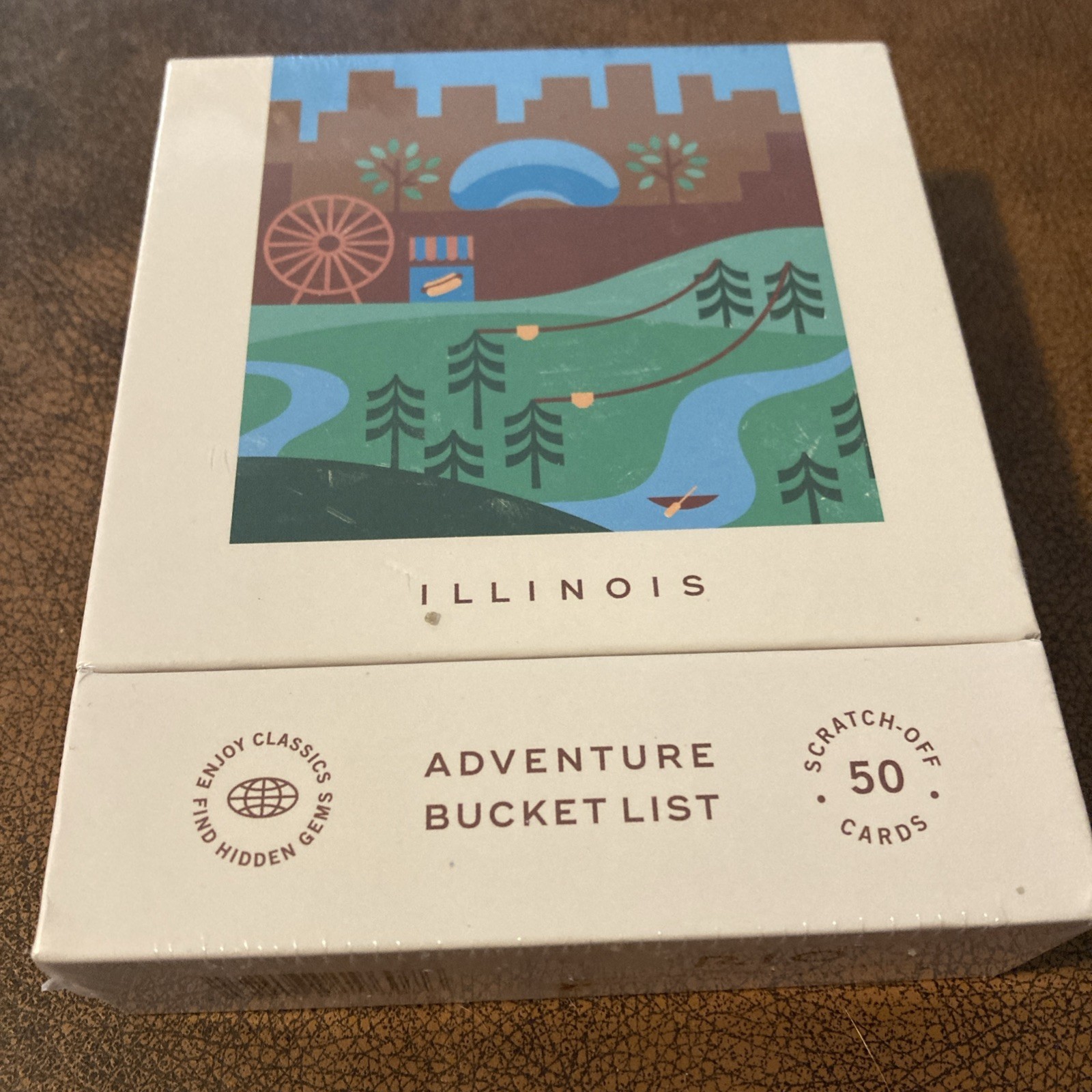 Illinois Adventure Bucket List: 50 Scratch-Off Cards New Sealed