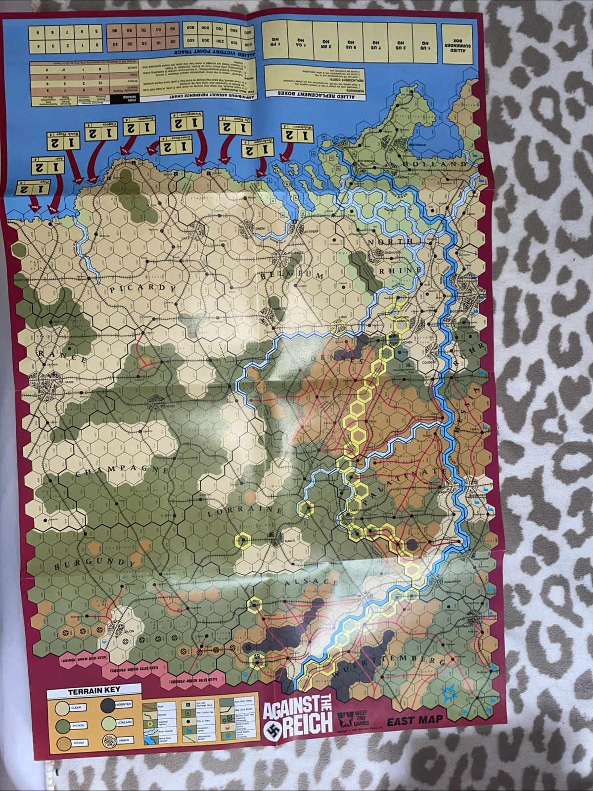 West End Games. 1986. Against The Reich. Invasion To The Rhine. VGC.