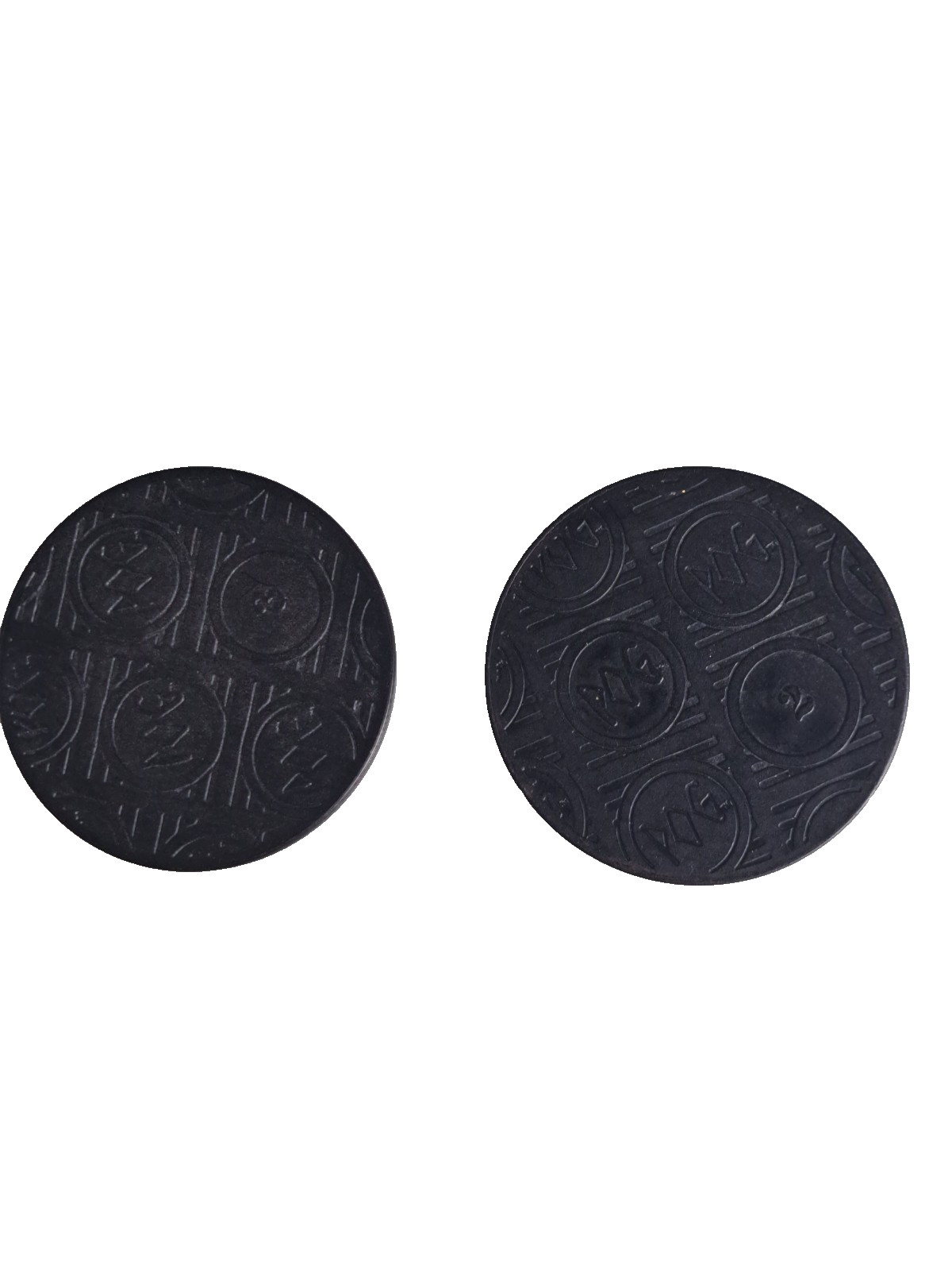 PAIR of AUTHENTIC THE WORLD POG FEDERATION SLAMMERS- 1990