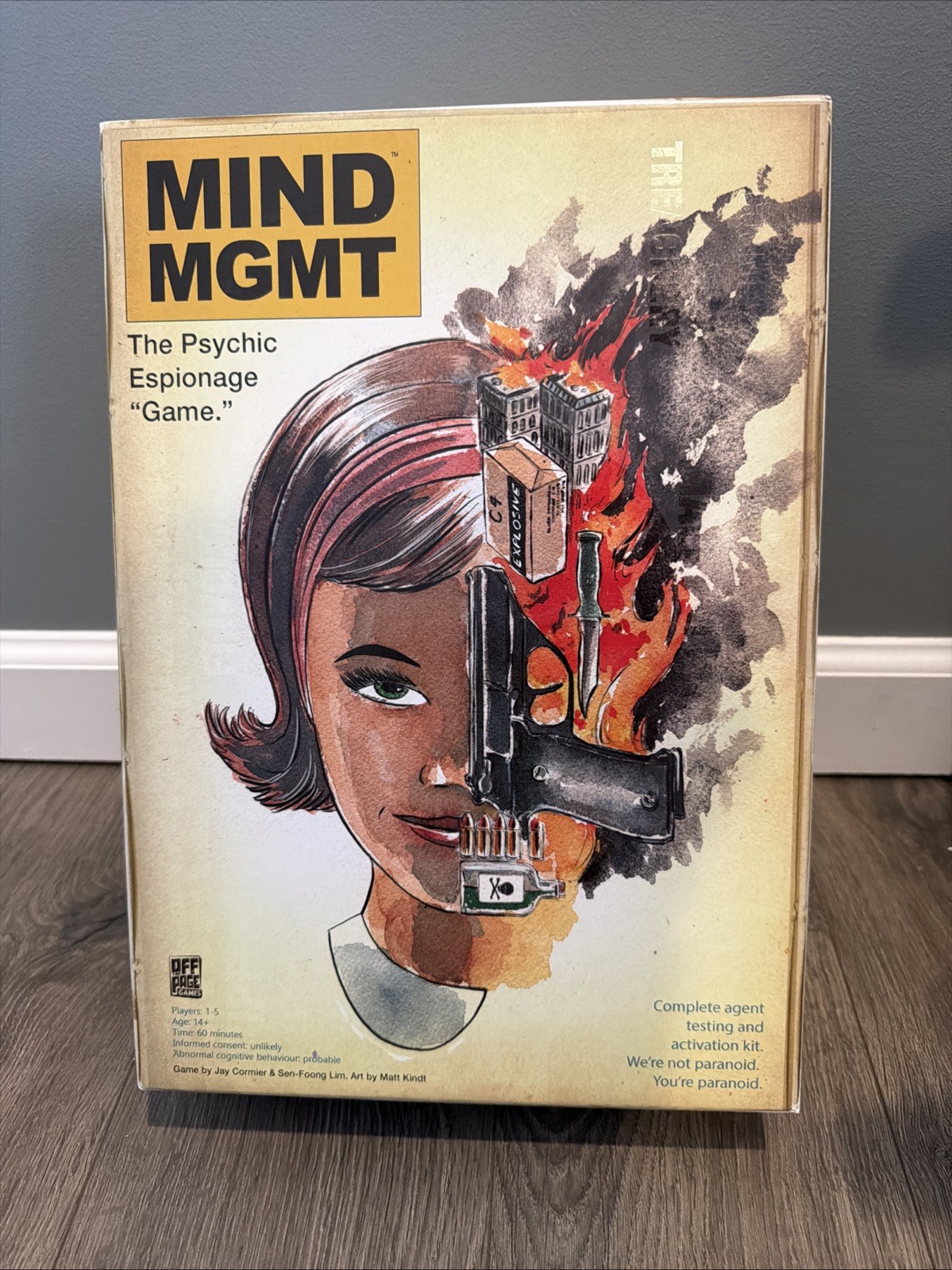 MIND MGMT:The Psychic Espionage “Game” (2021) Off the Page Games New Open Box