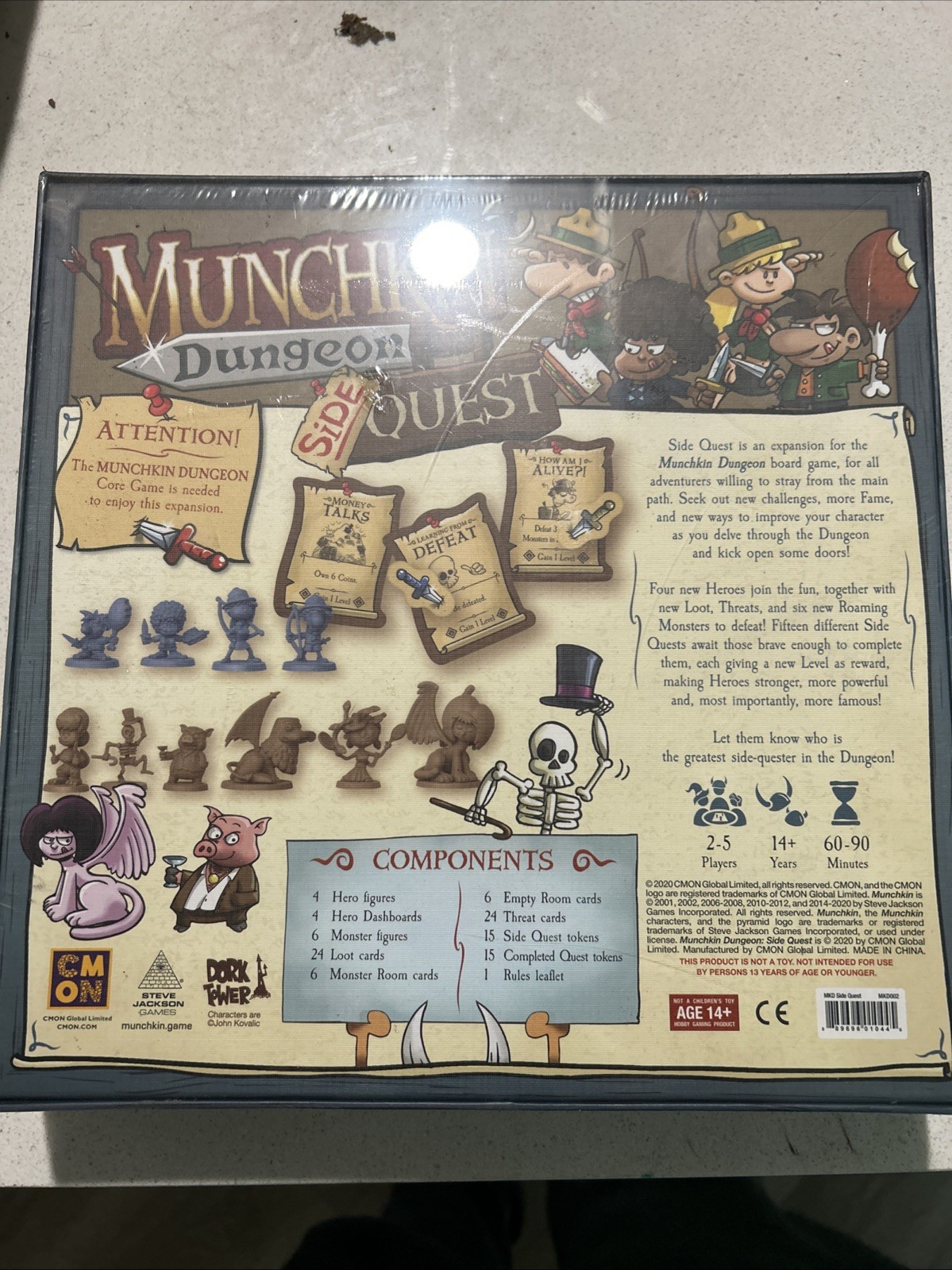 Munchkin Dungeon: Side Quest Board Game *Factory Sealed