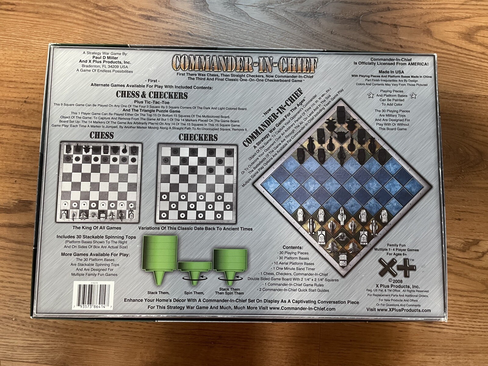 Commander-In-Chief: Strategy War Board Game with Chess and Checkers Complete++++